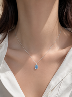 Dewdrop Blue Necklace
