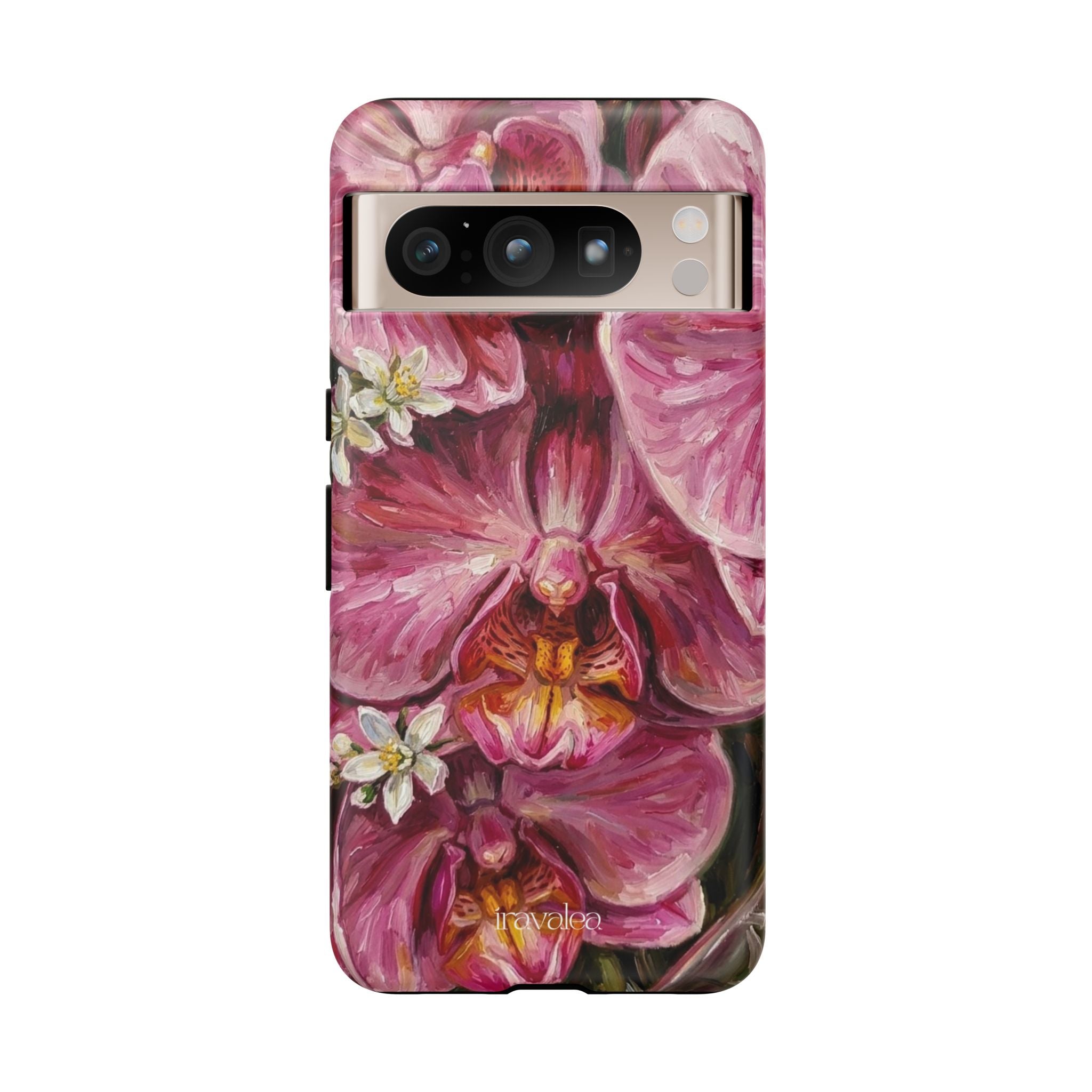 Pink Orchid Floral Art Phone Case