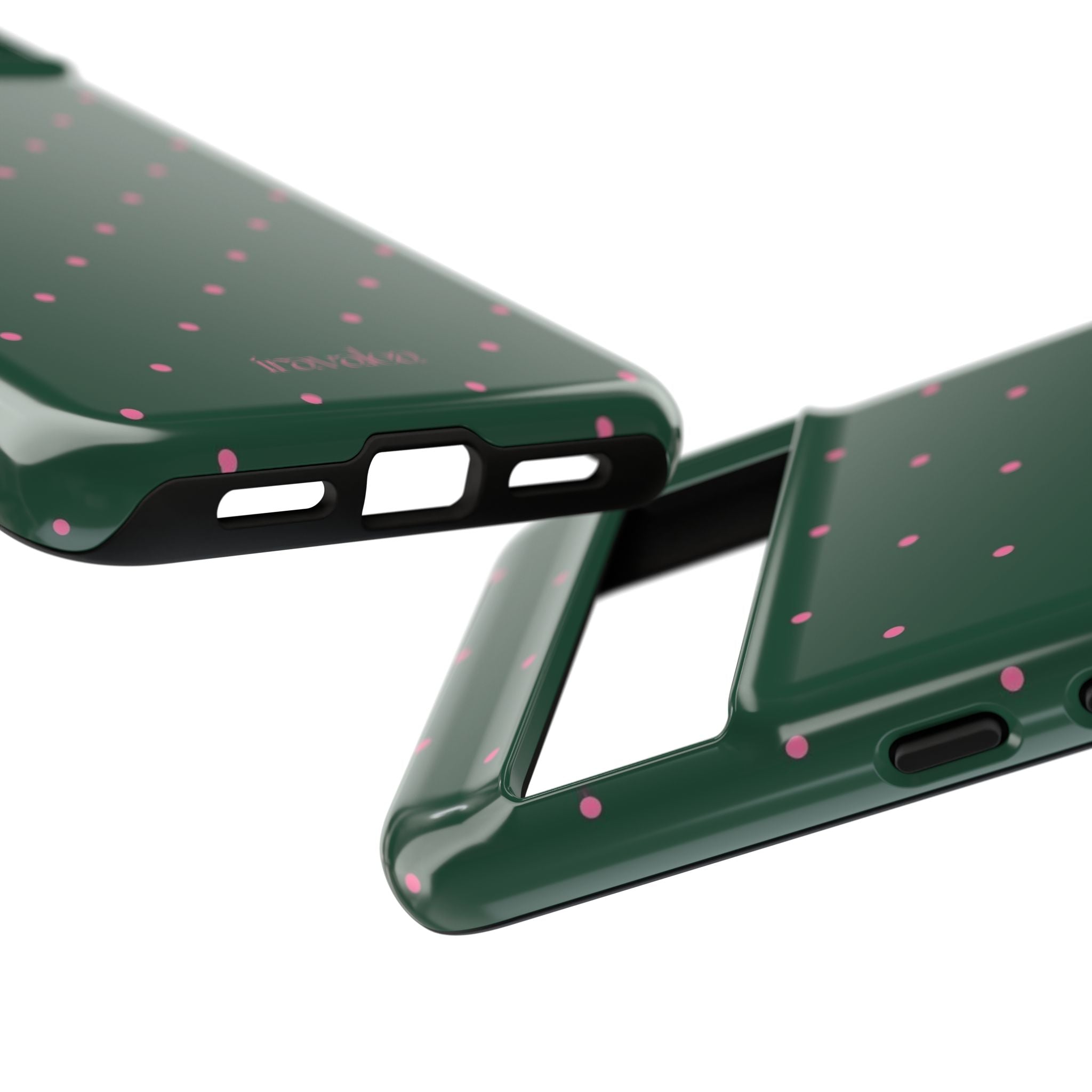 Dark Green Polka Dot Phone Case