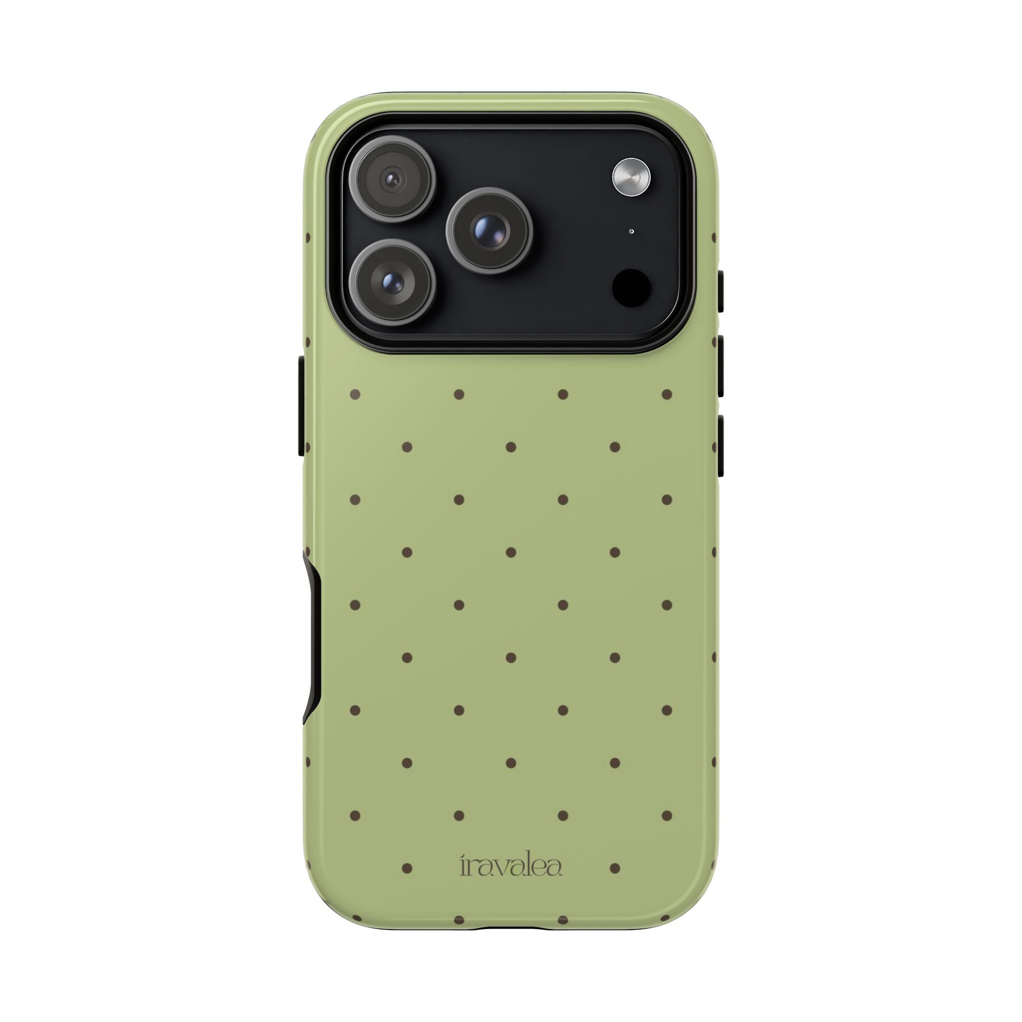 Matcha Green Polka Dot Phone Case