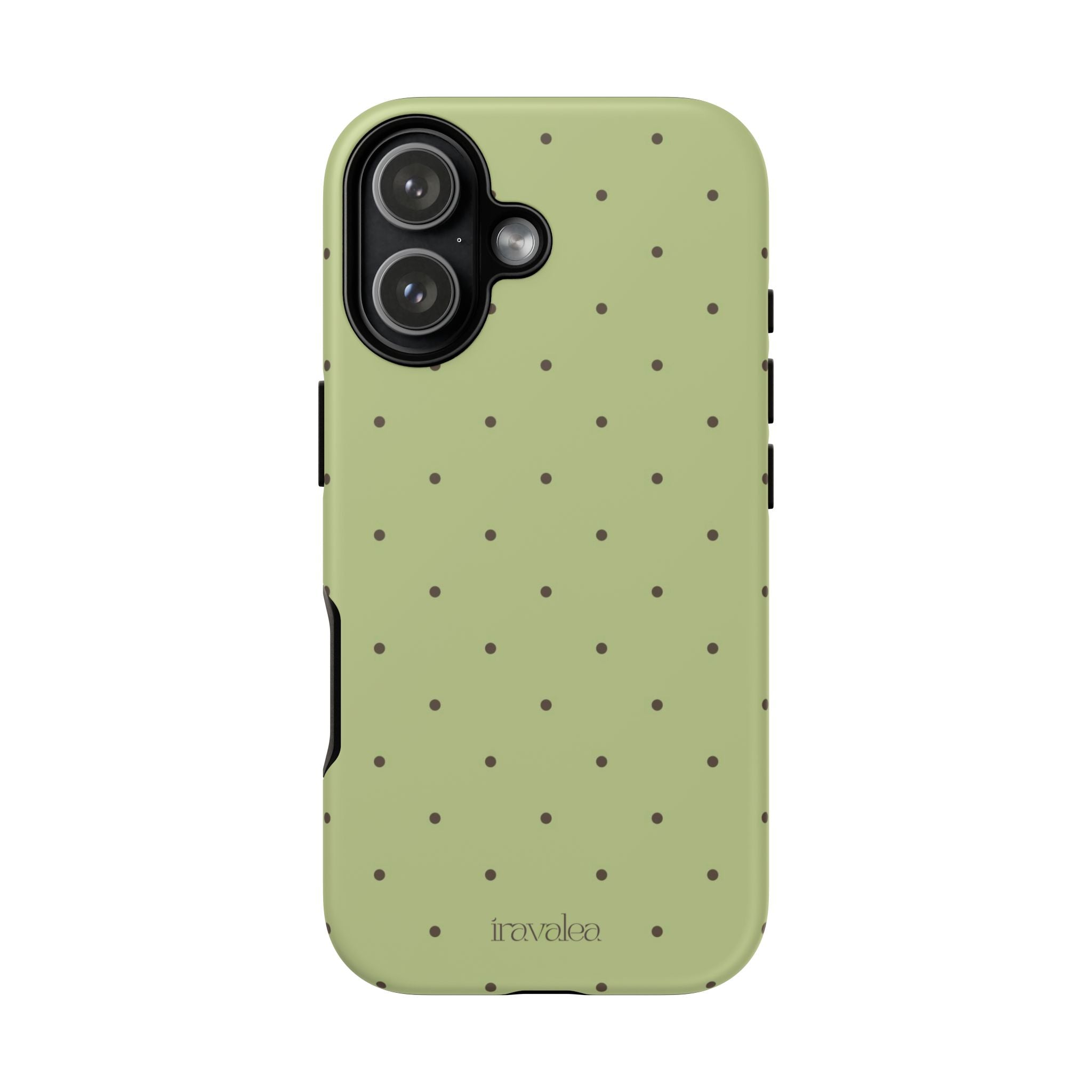Matcha Green Polka Dot Phone Case