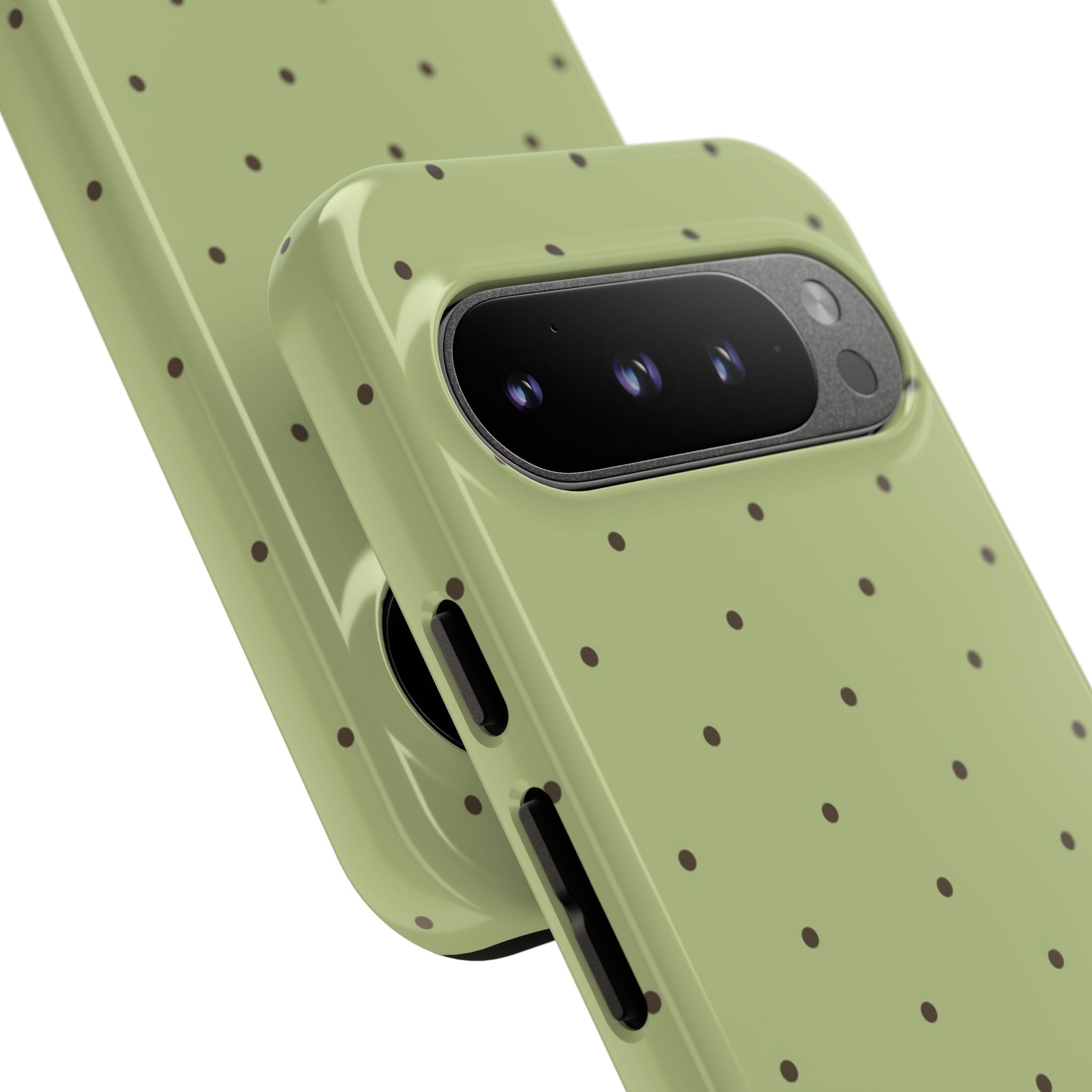 Matcha Green Polka Dot Phone Case