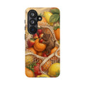Cat in Summery Fruit Basket Phone Case