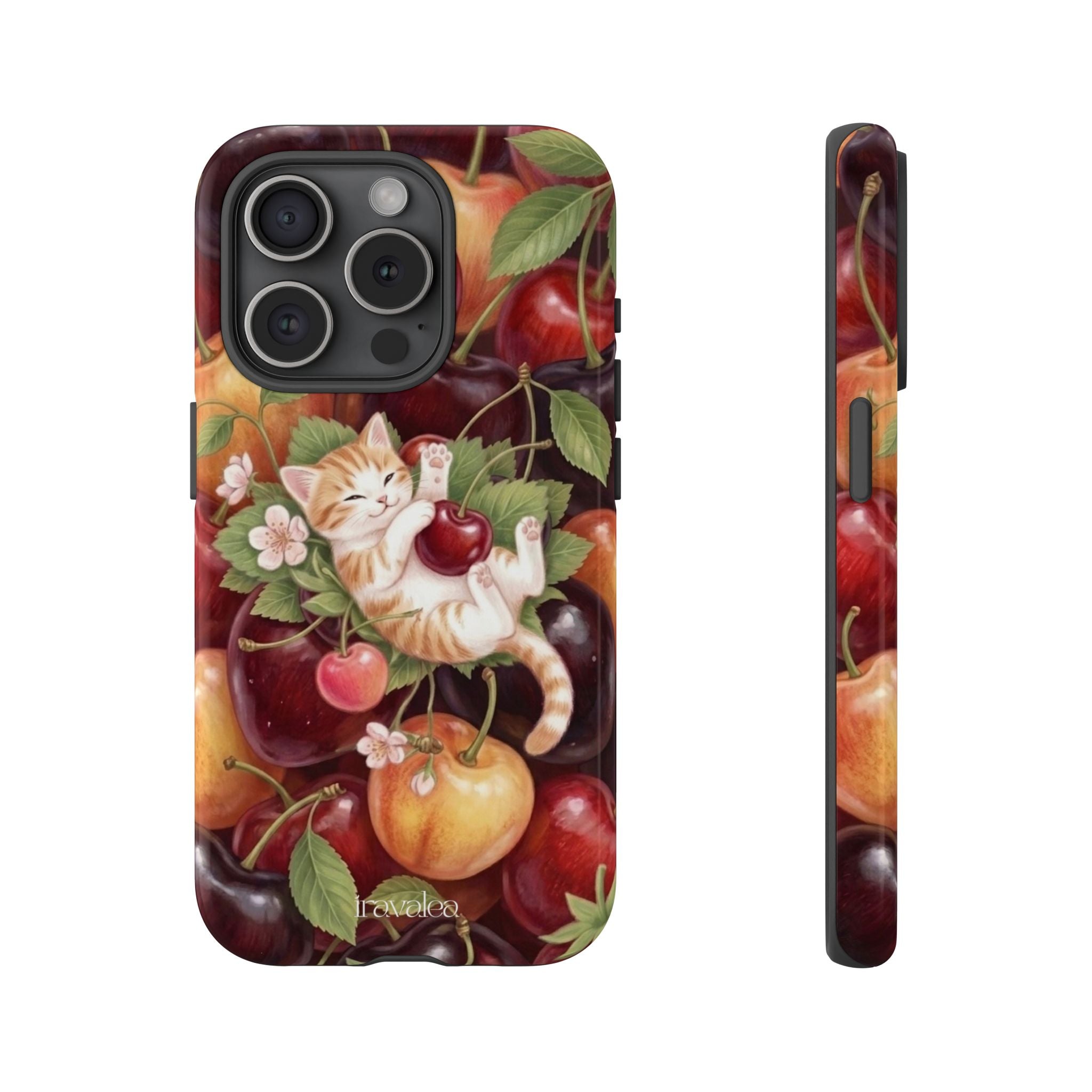 Cute Cat Cherry Phone Case