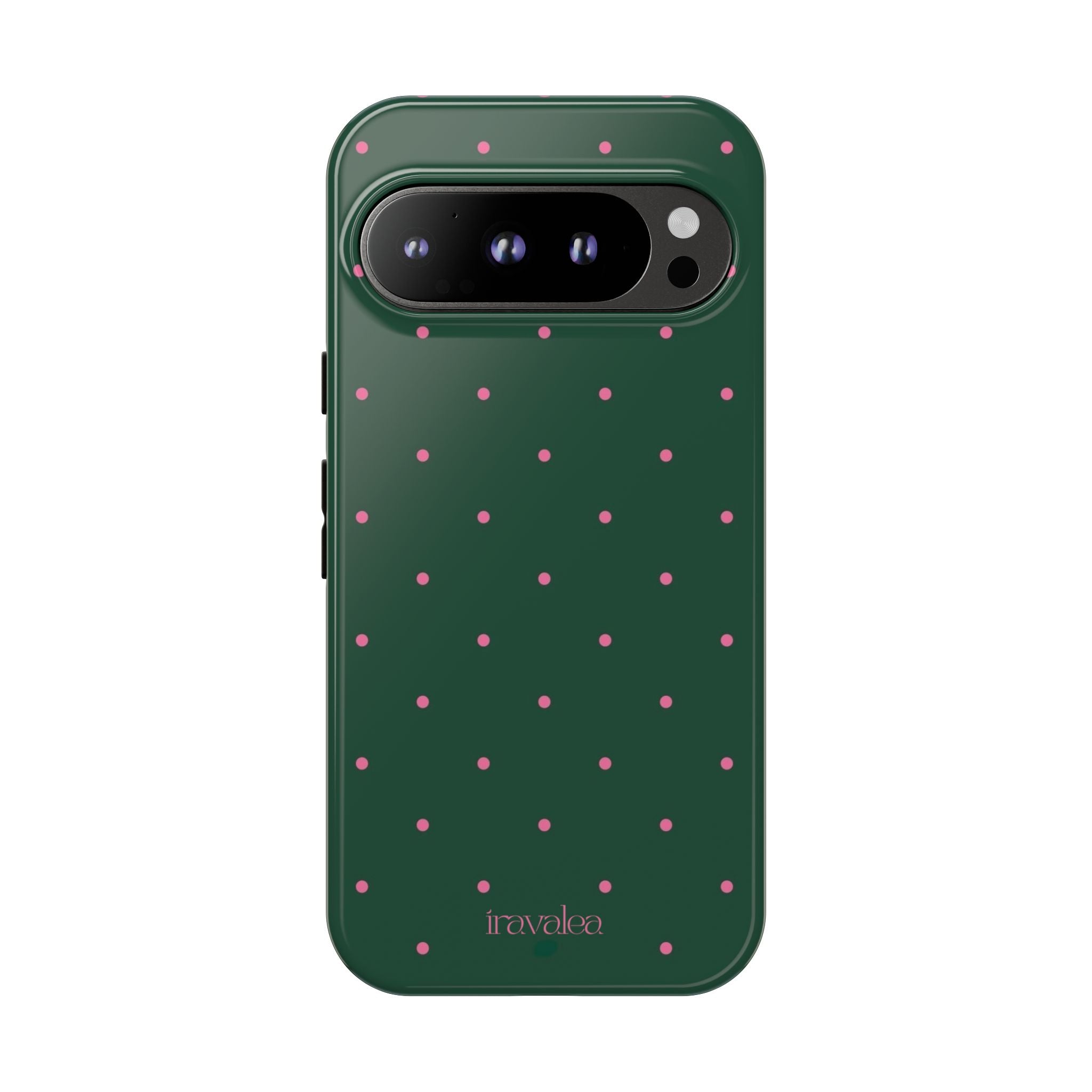 Dark Green Polka Dot Phone Case