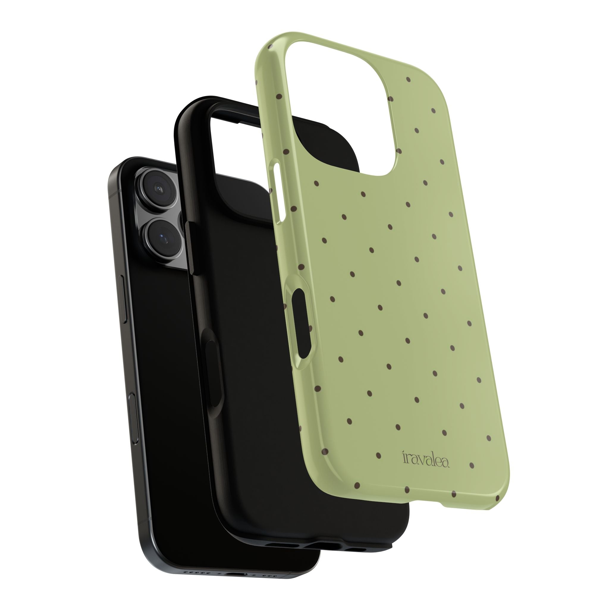 Matcha Green Polka Dot Phone Case