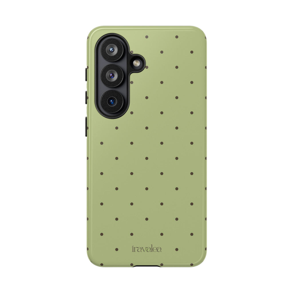 Matcha Green Polka Dot Phone Case