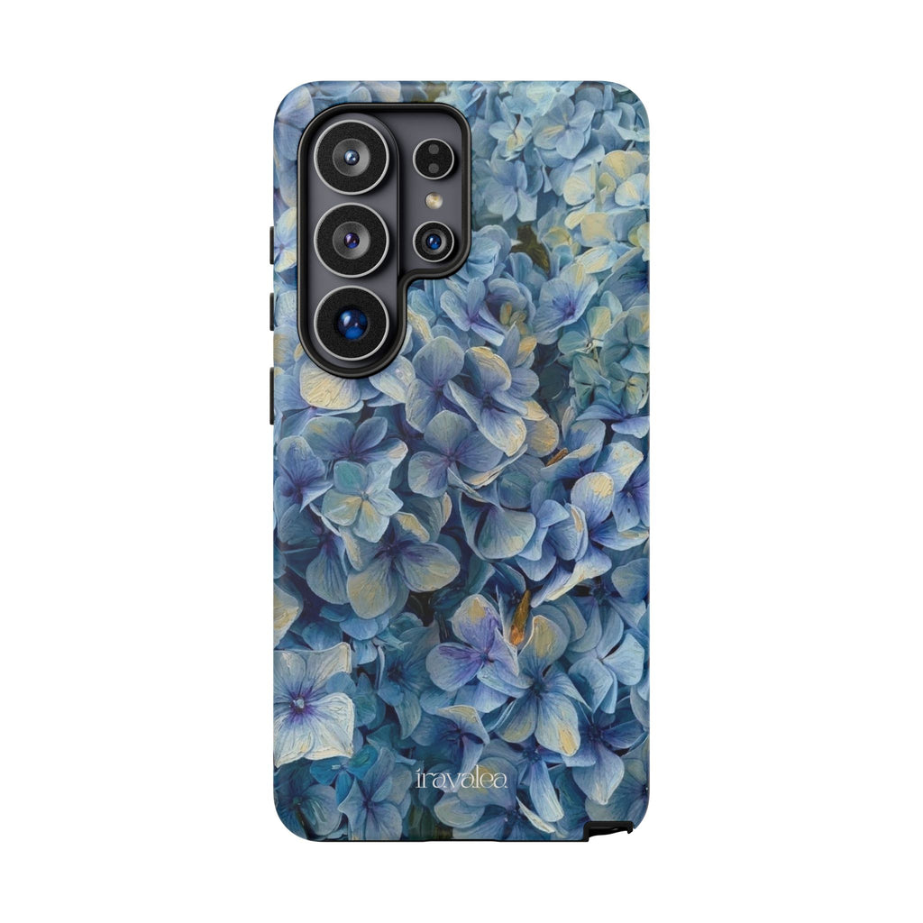 Blue Hydrangea Floral Botanical Phone Case