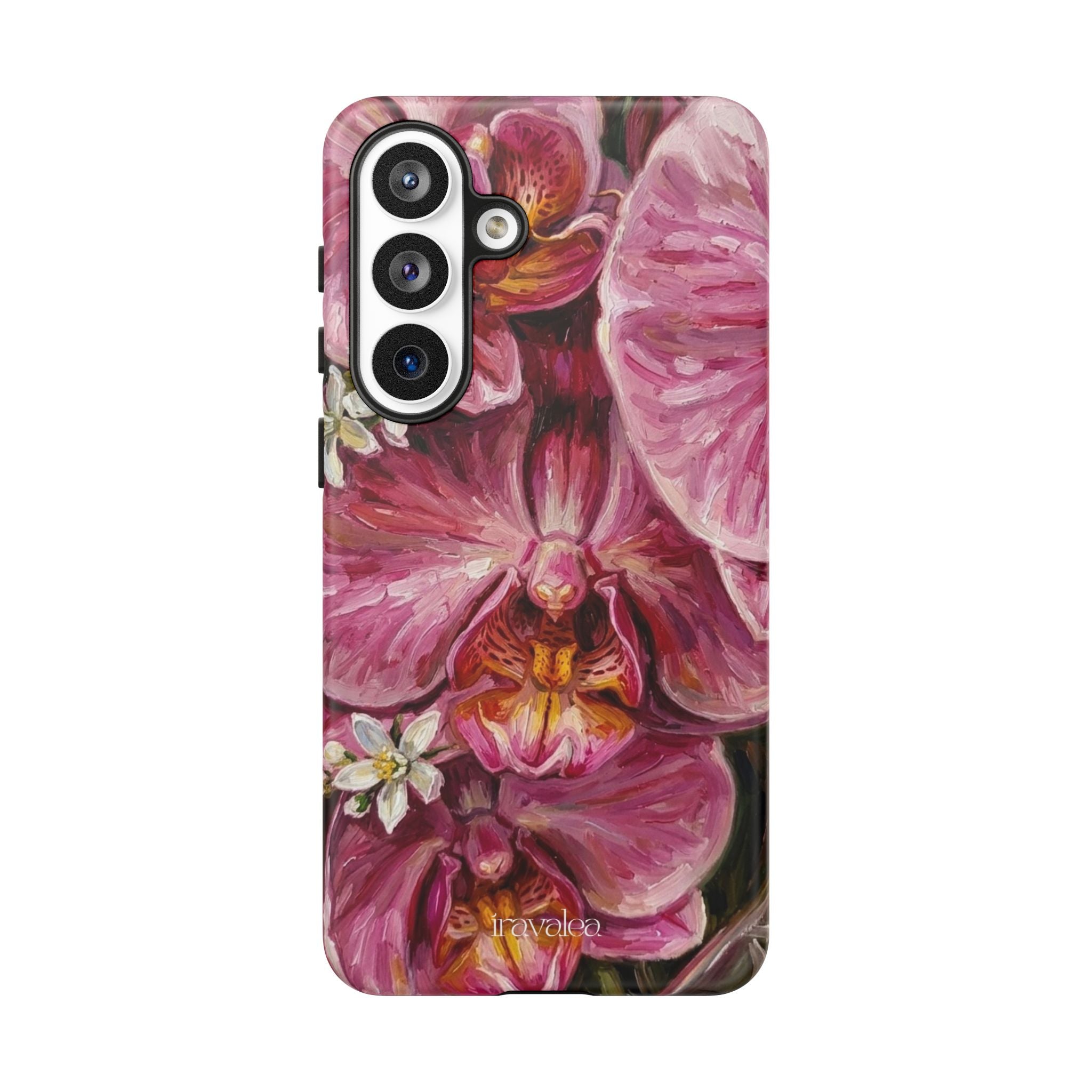 Pink Orchid Floral Art Phone Case