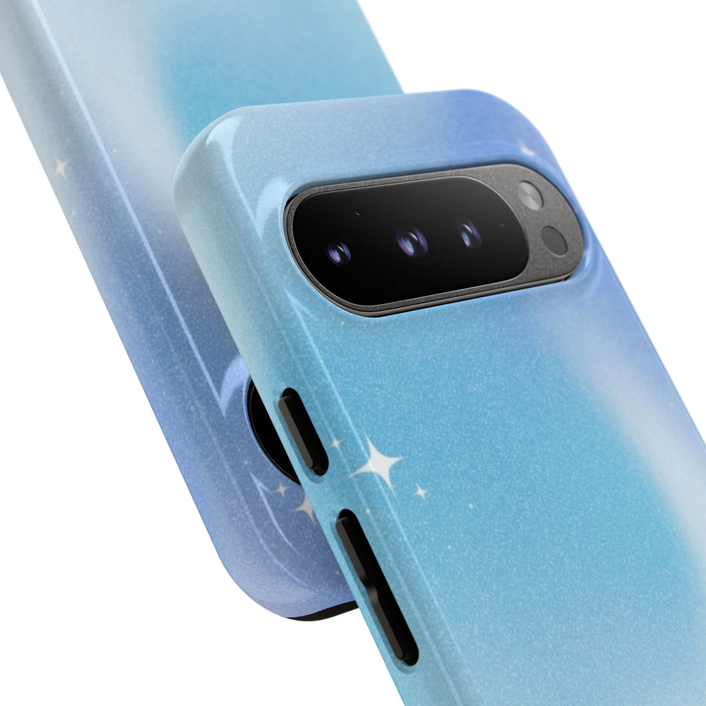 Blue Nebula Stars Phone Case