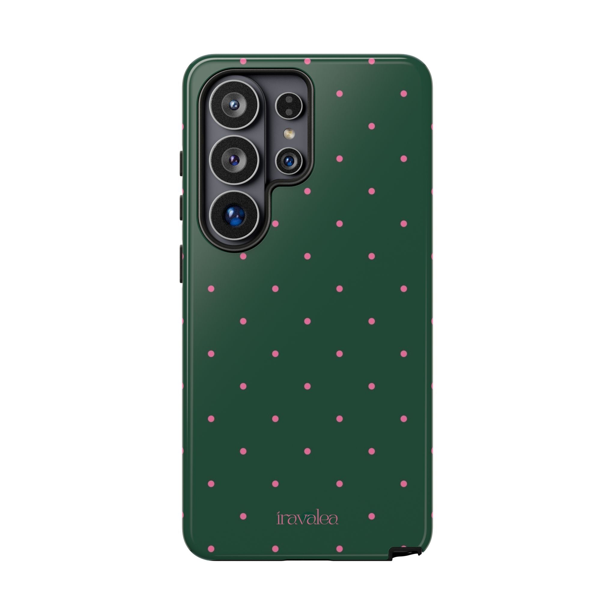 Dark Green Polka Dot Phone Case