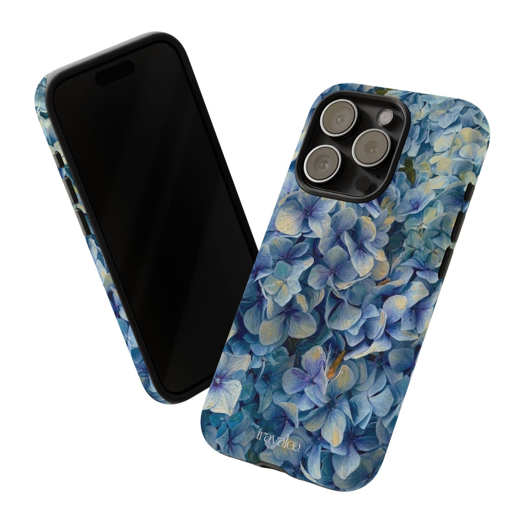 Blue Hydrangea Floral Botanical Phone Case