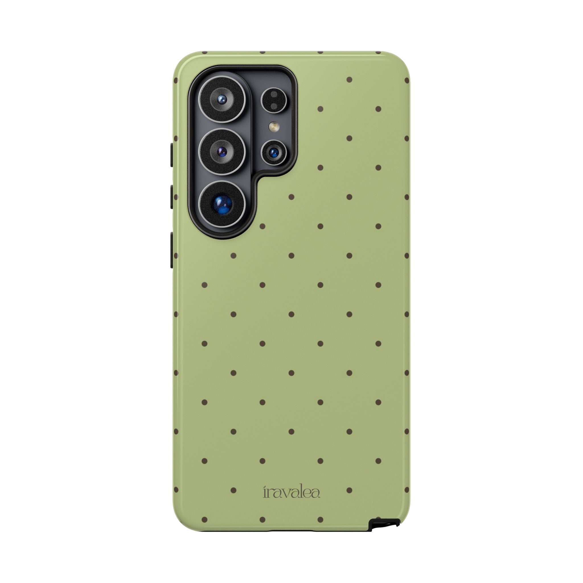 Matcha Green Polka Dot Phone Case