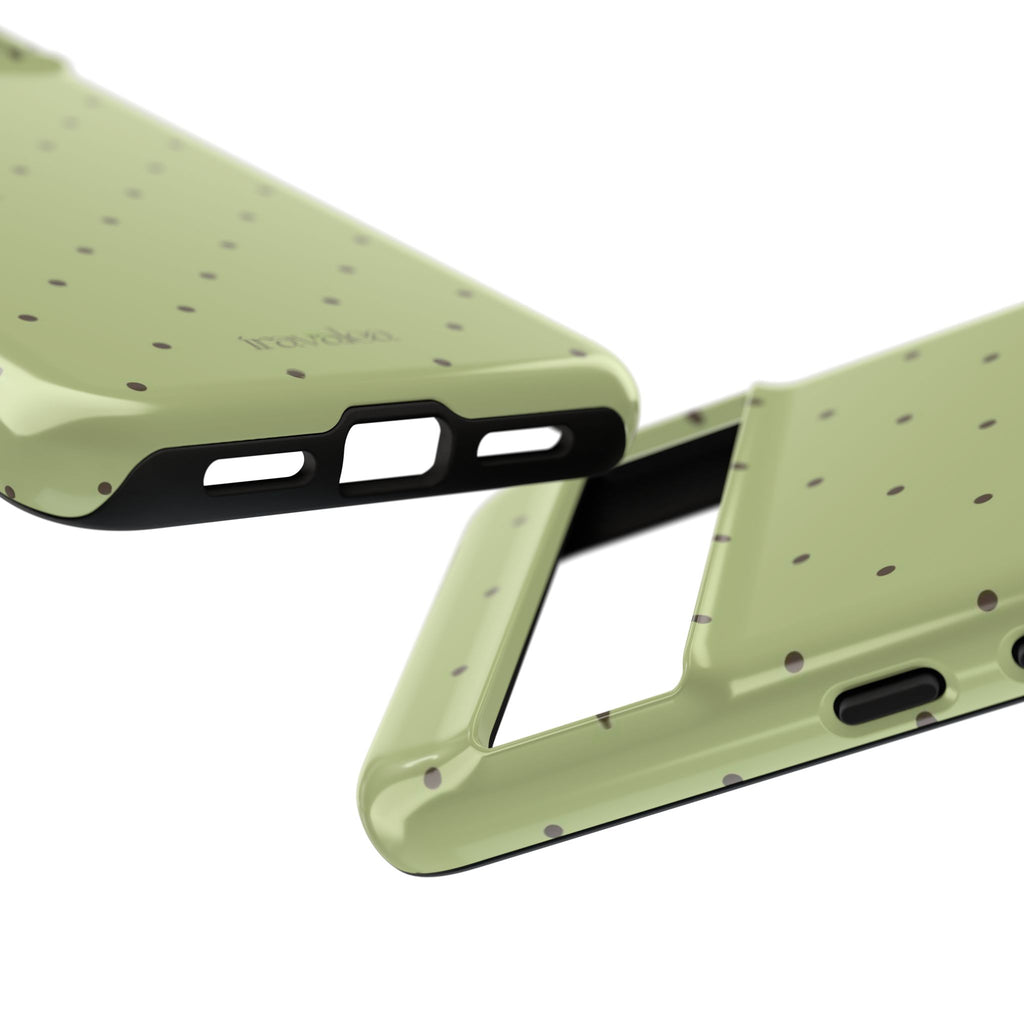 Matcha Green Polka Dot Phone Case