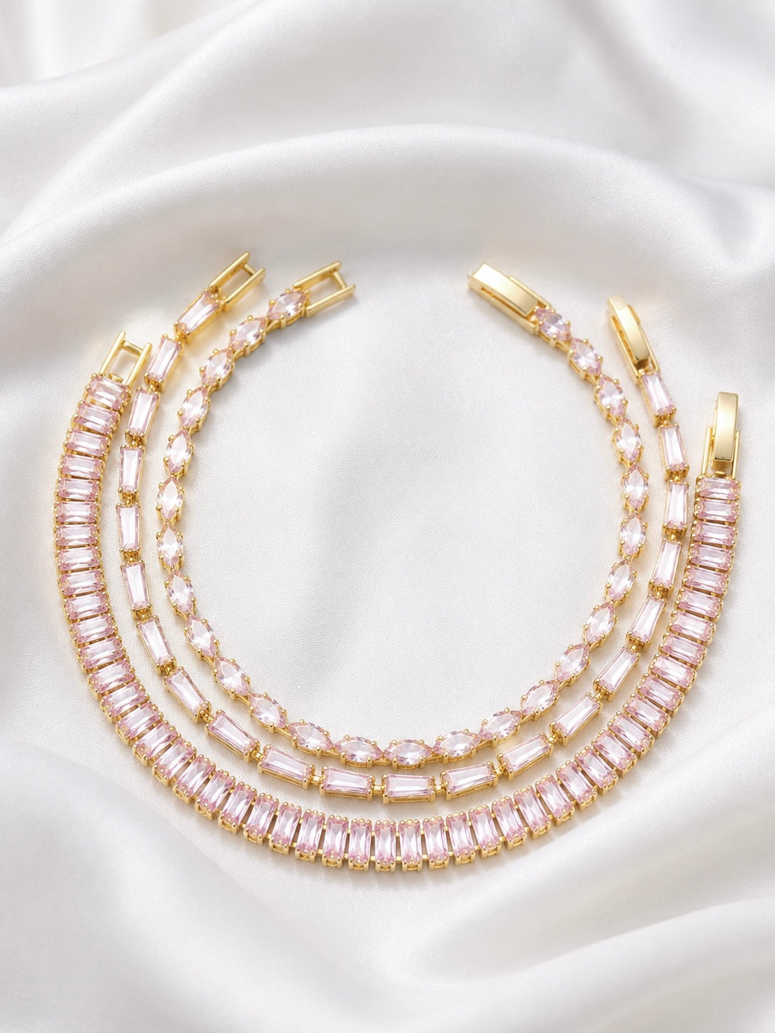 Rose Champagne Bracelet Set
