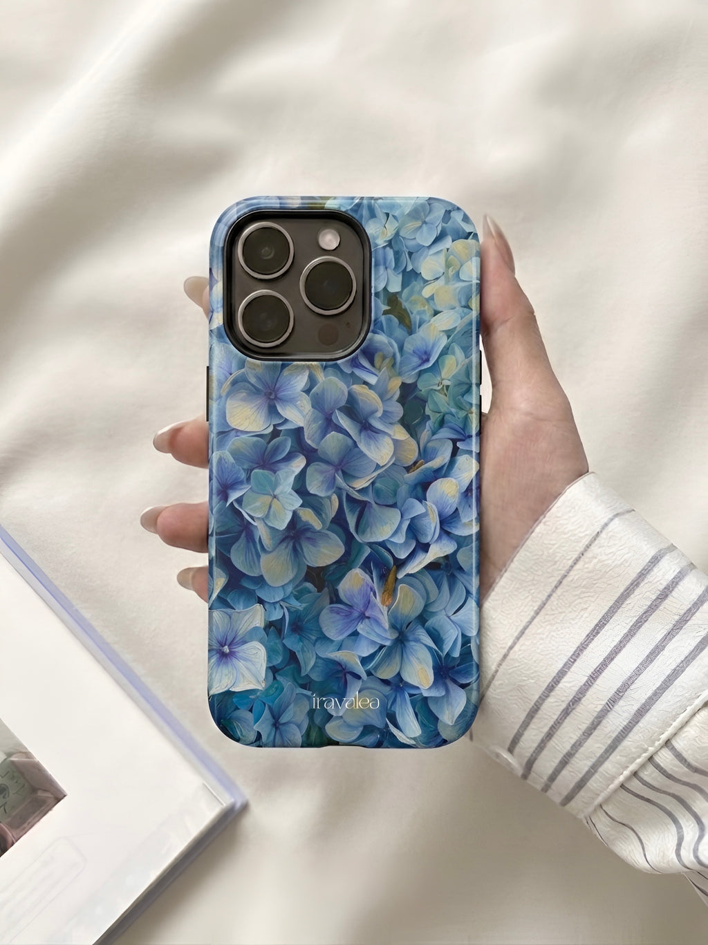 Blue Hydrangea Floral Botanical Phone Case
