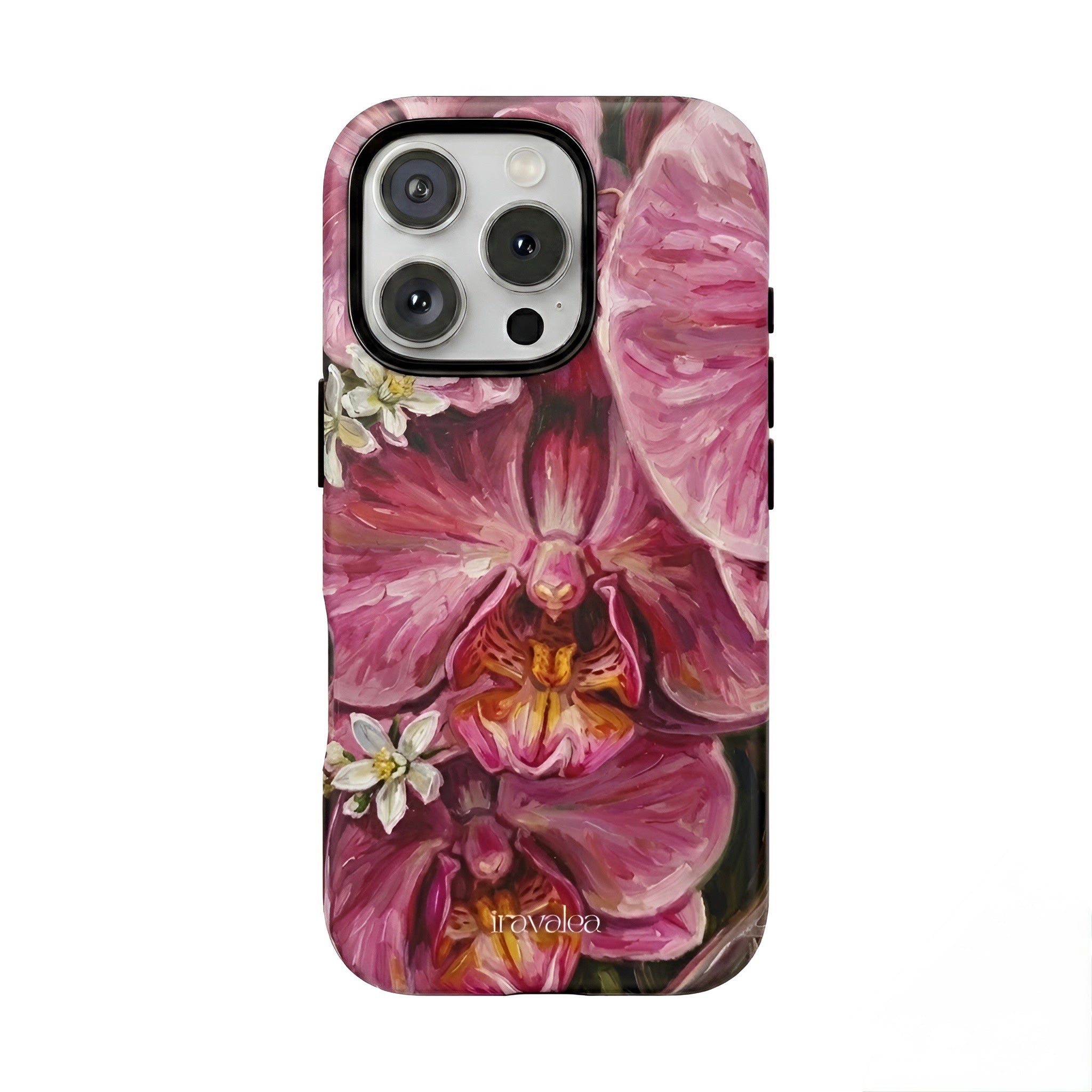 Pink Orchid Floral Art Phone Case