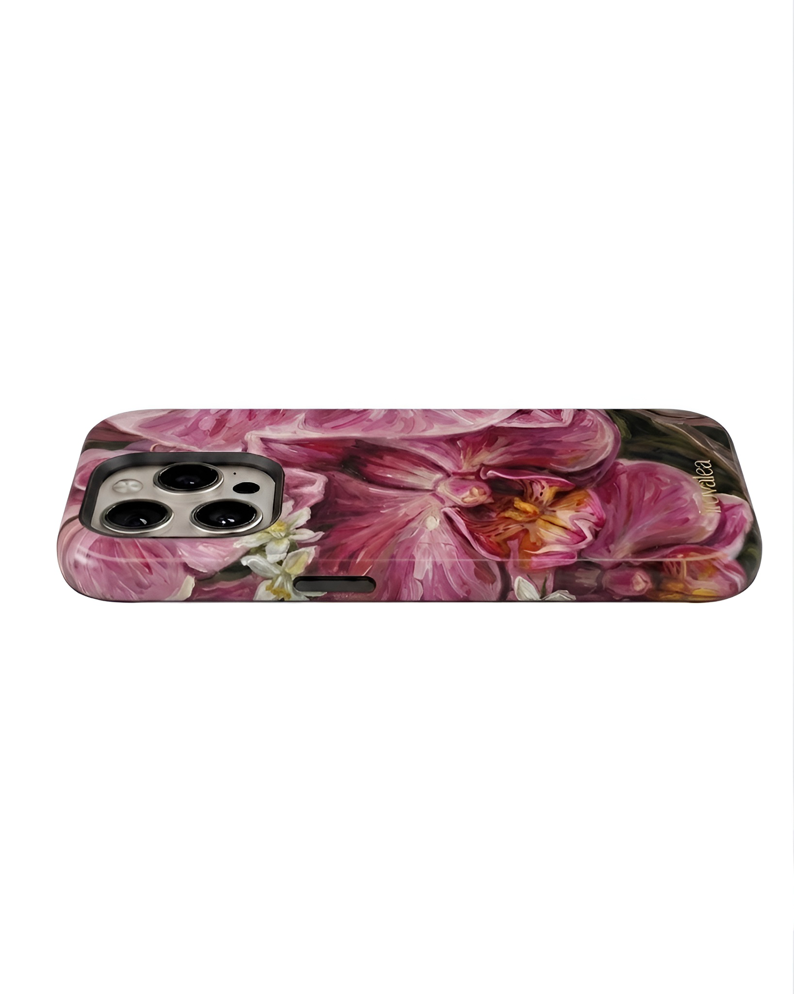 Pink Orchid Floral Art Phone Case