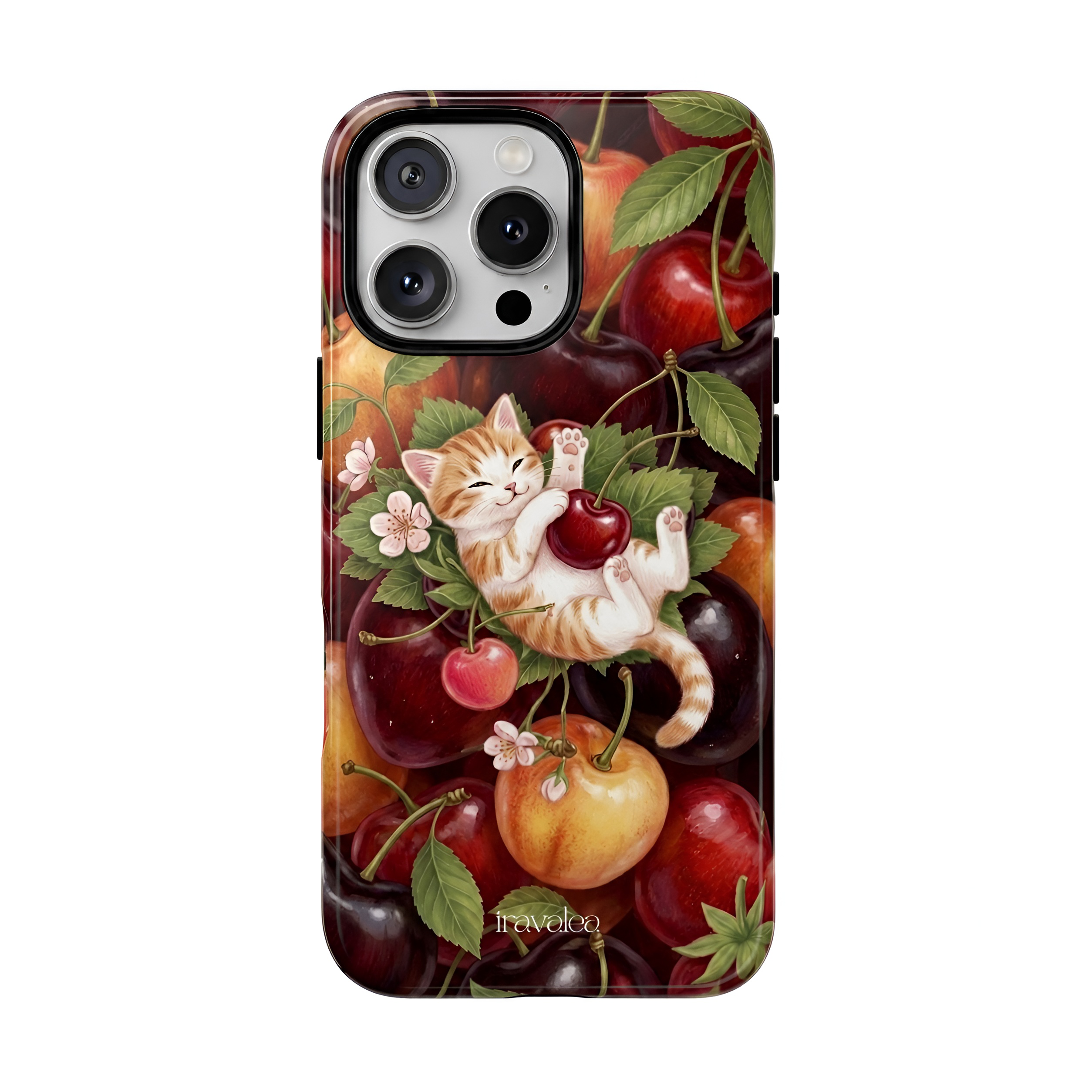 Cute Cat Cherry Phone Case