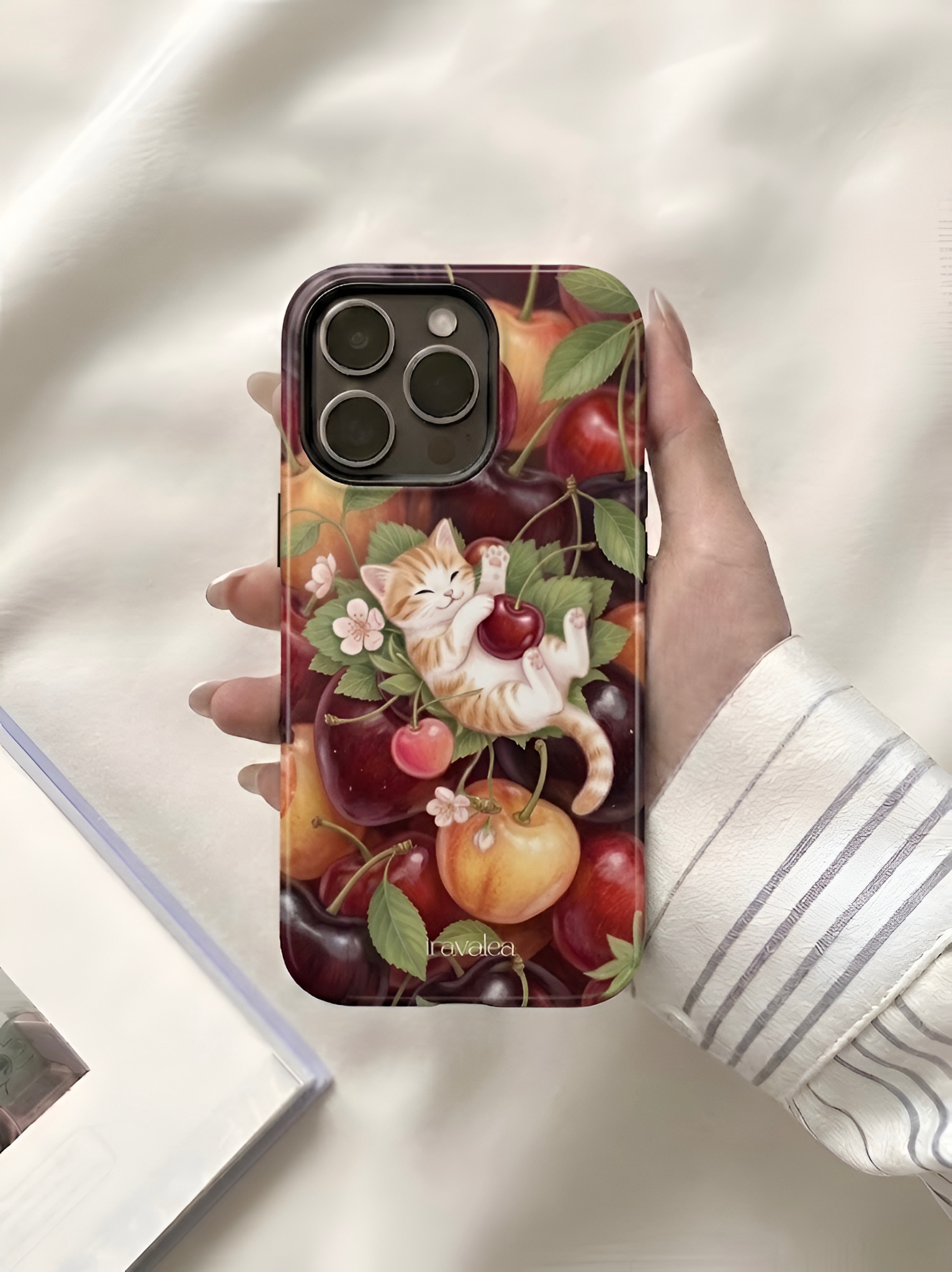 Cute Cat Cherry Phone Case
