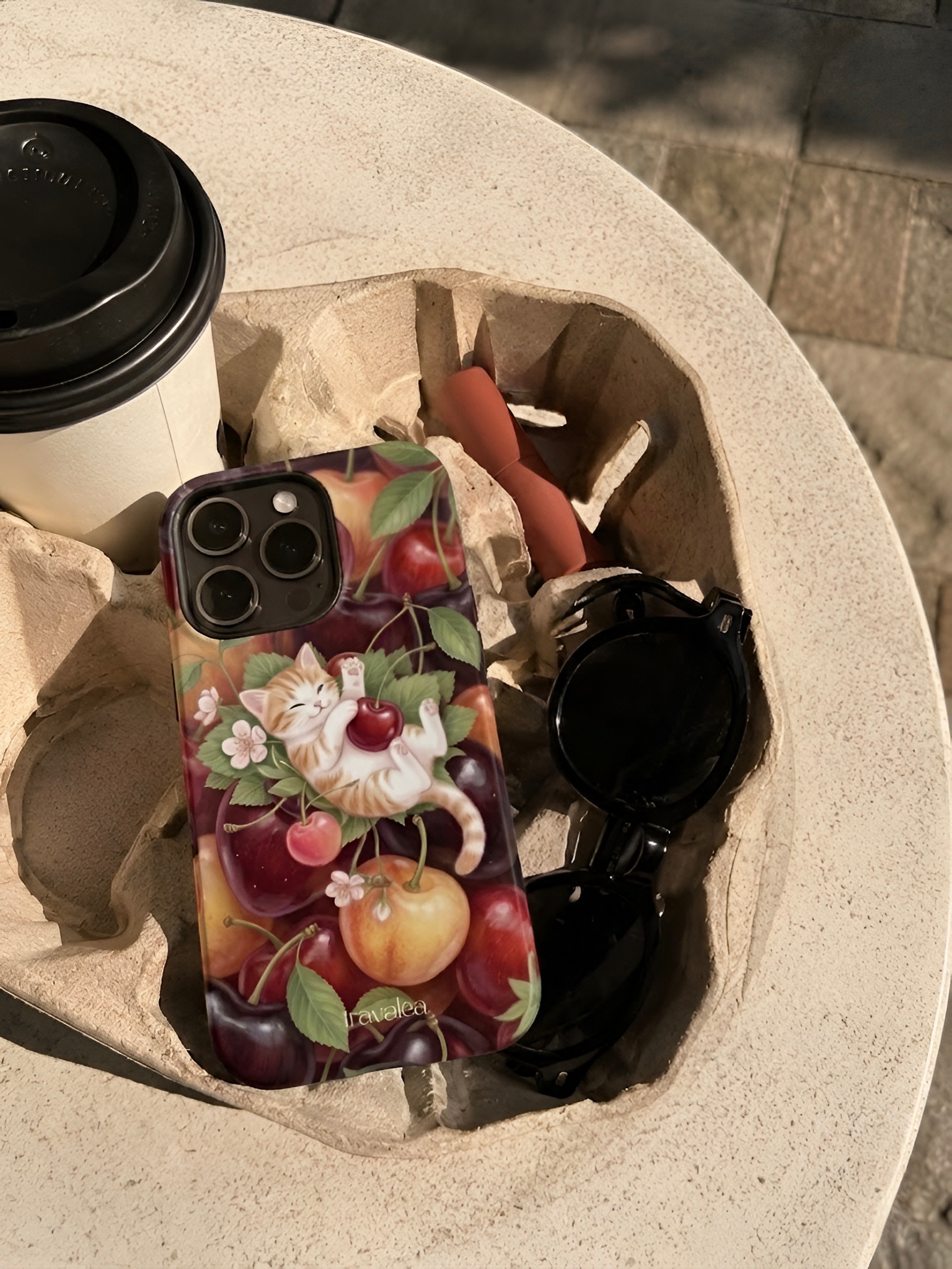 Cute Cat Cherry Phone Case