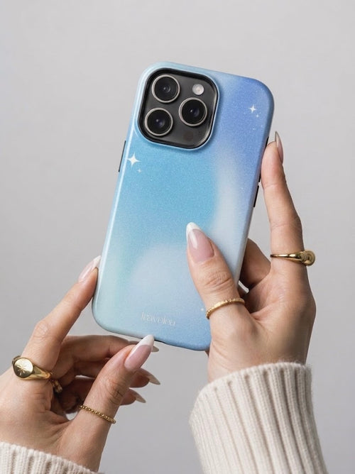 Blue Nebula Stars Phone Case