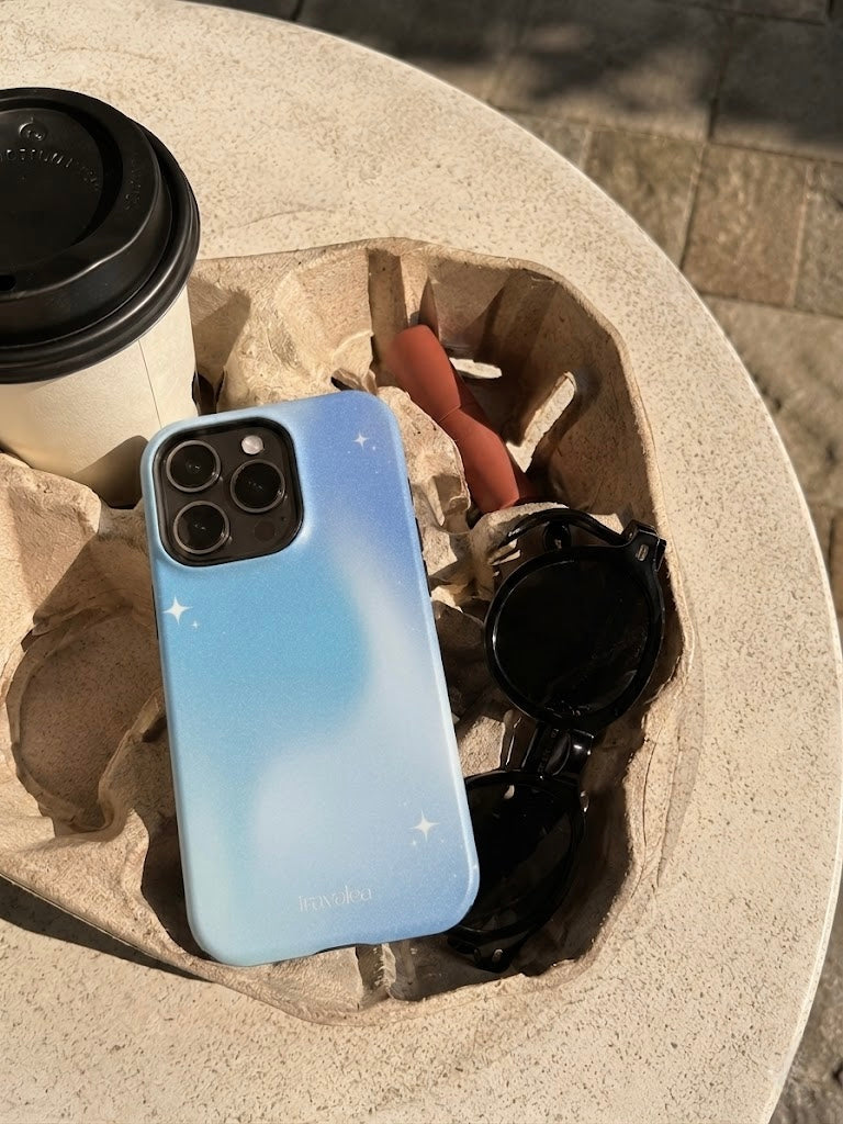 Blue Nebula Stars Phone Case