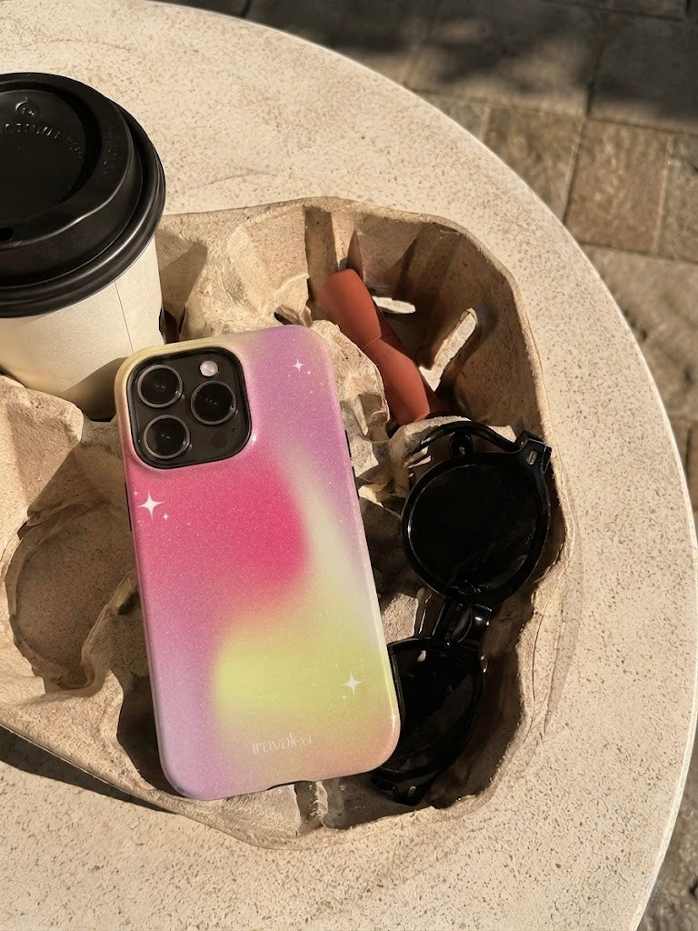 Pastel Pink Nebula Stars Phone Case