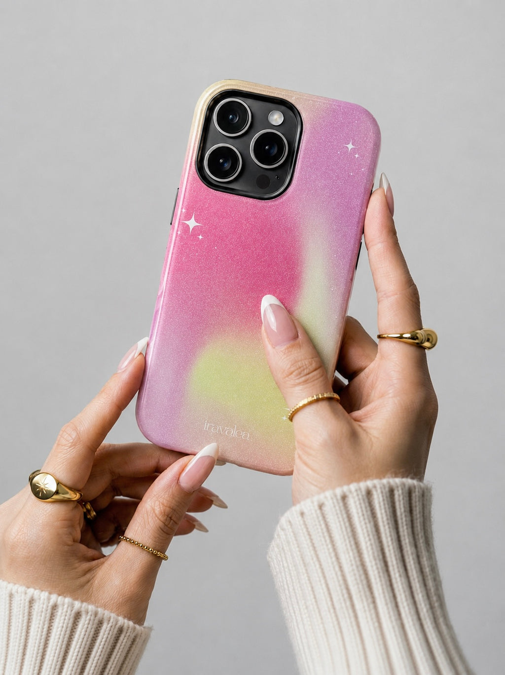 Pastel Pink Nebula Stars Phone Case