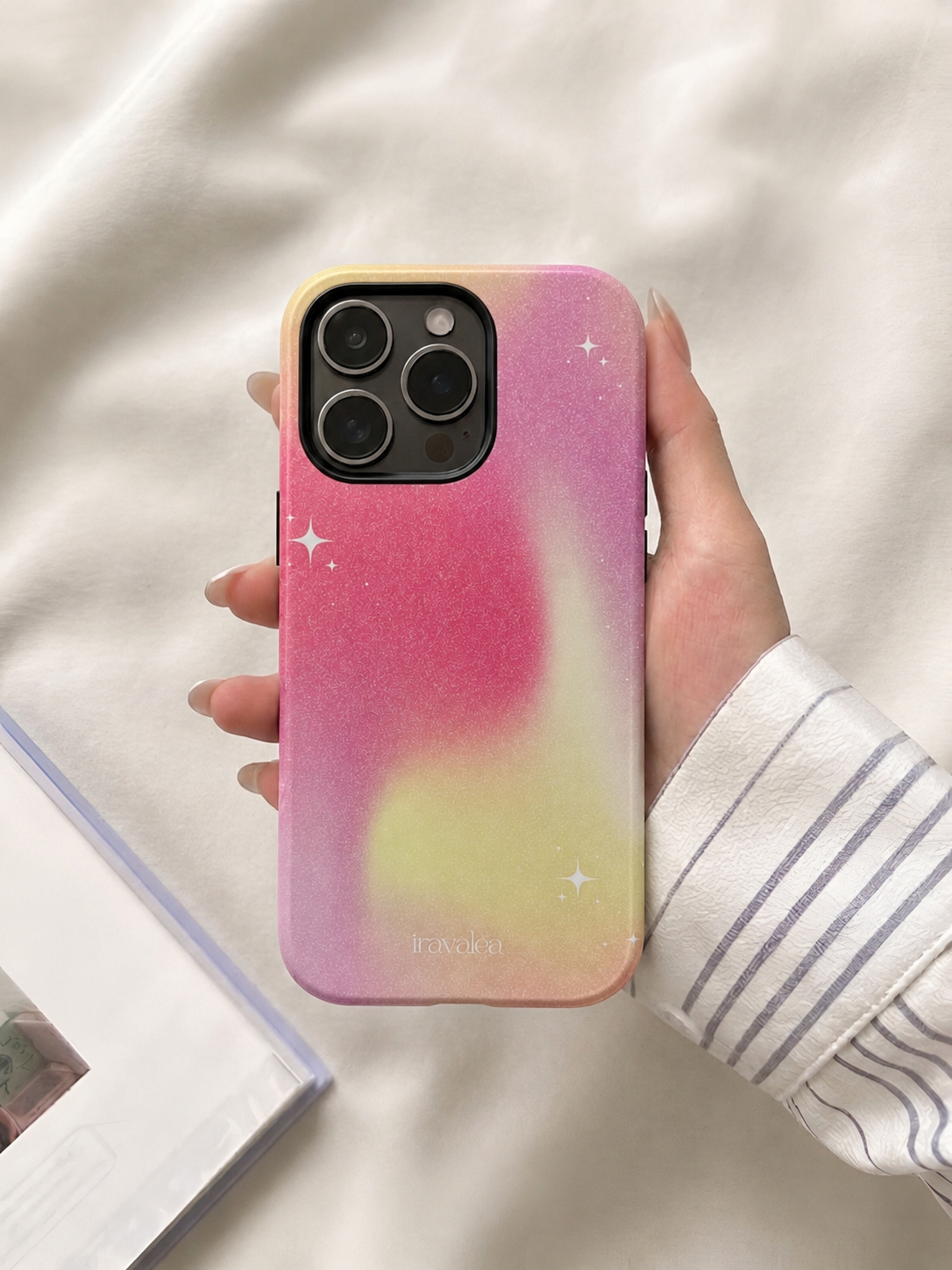 Pastel Pink Nebula Stars Phone Case