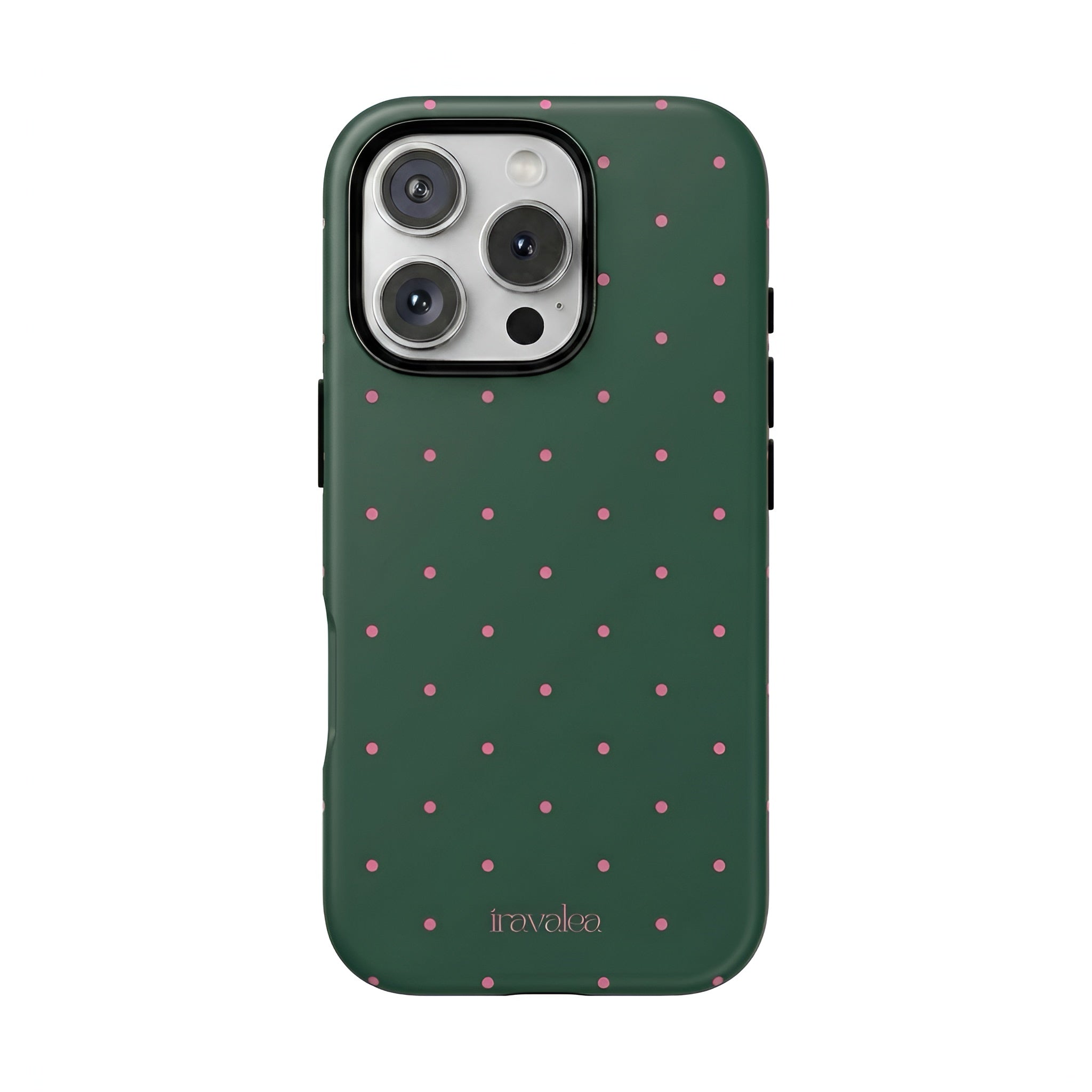 Dark Green Polka Dot Phone Case