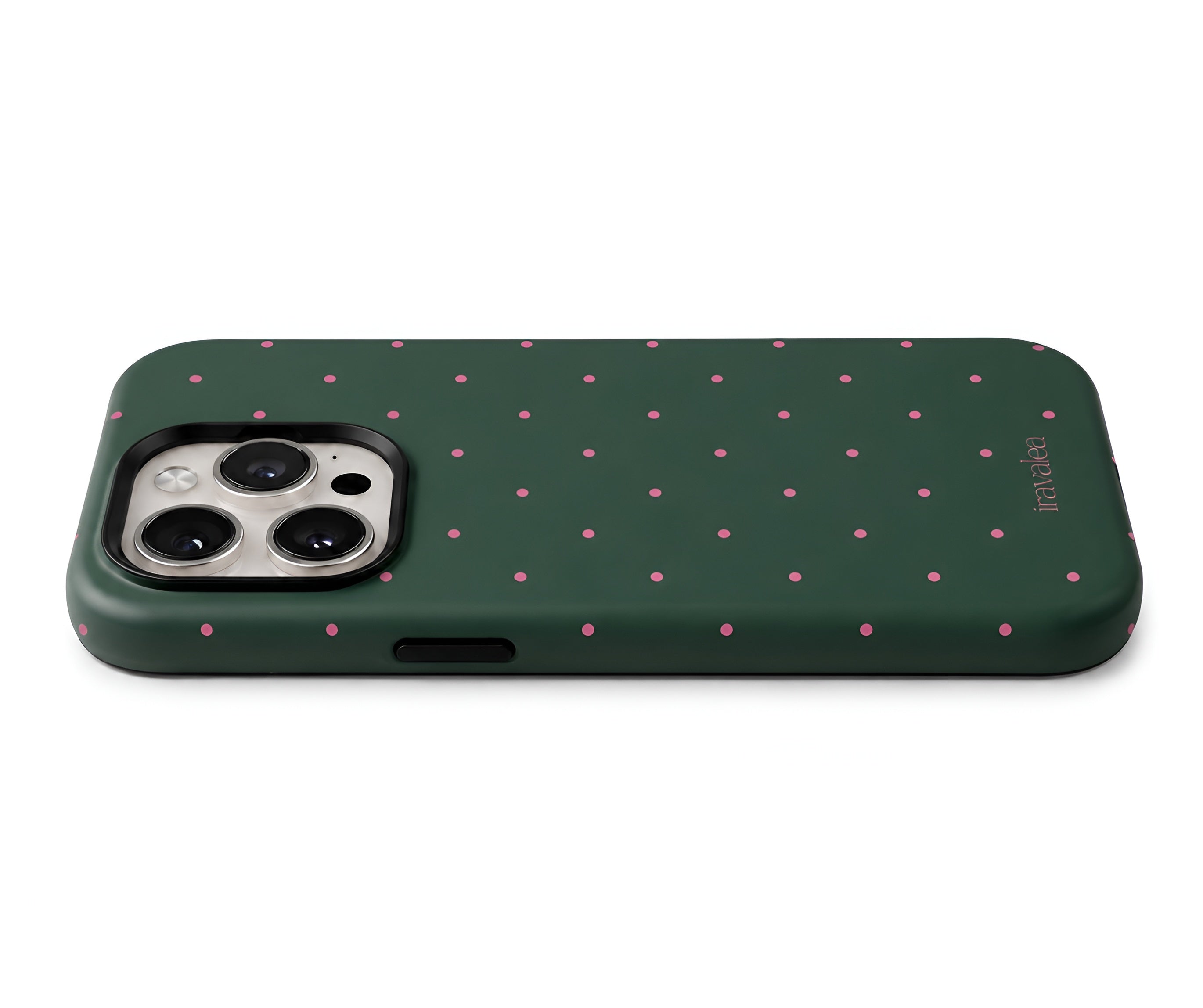 Dark Green Polka Dot Phone Case