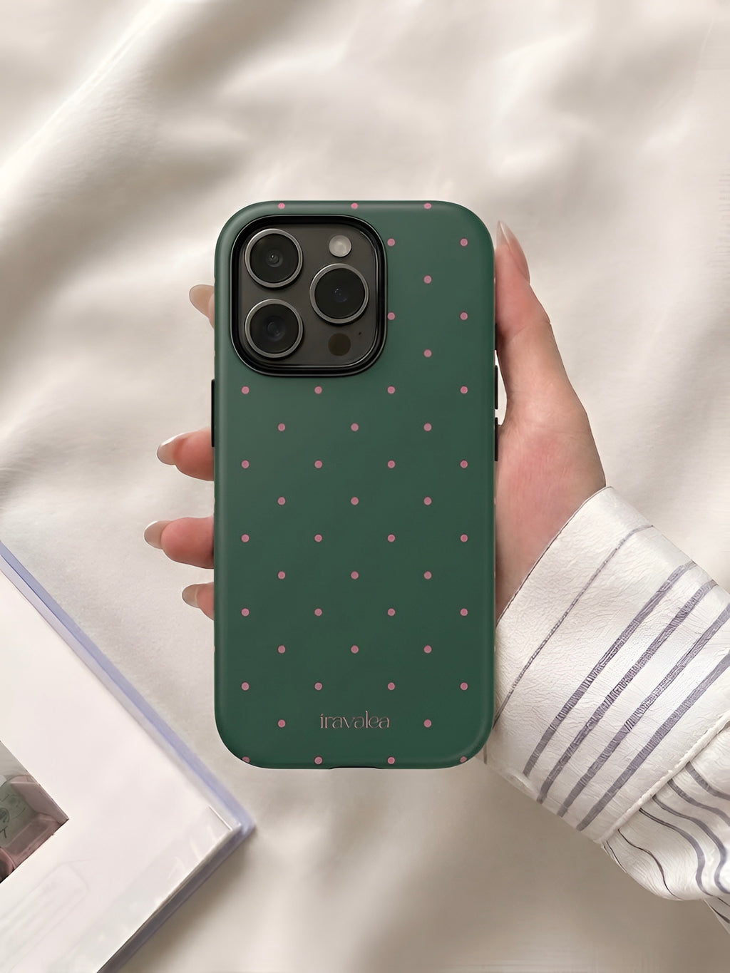 Dark Green Polka Dot Phone Case