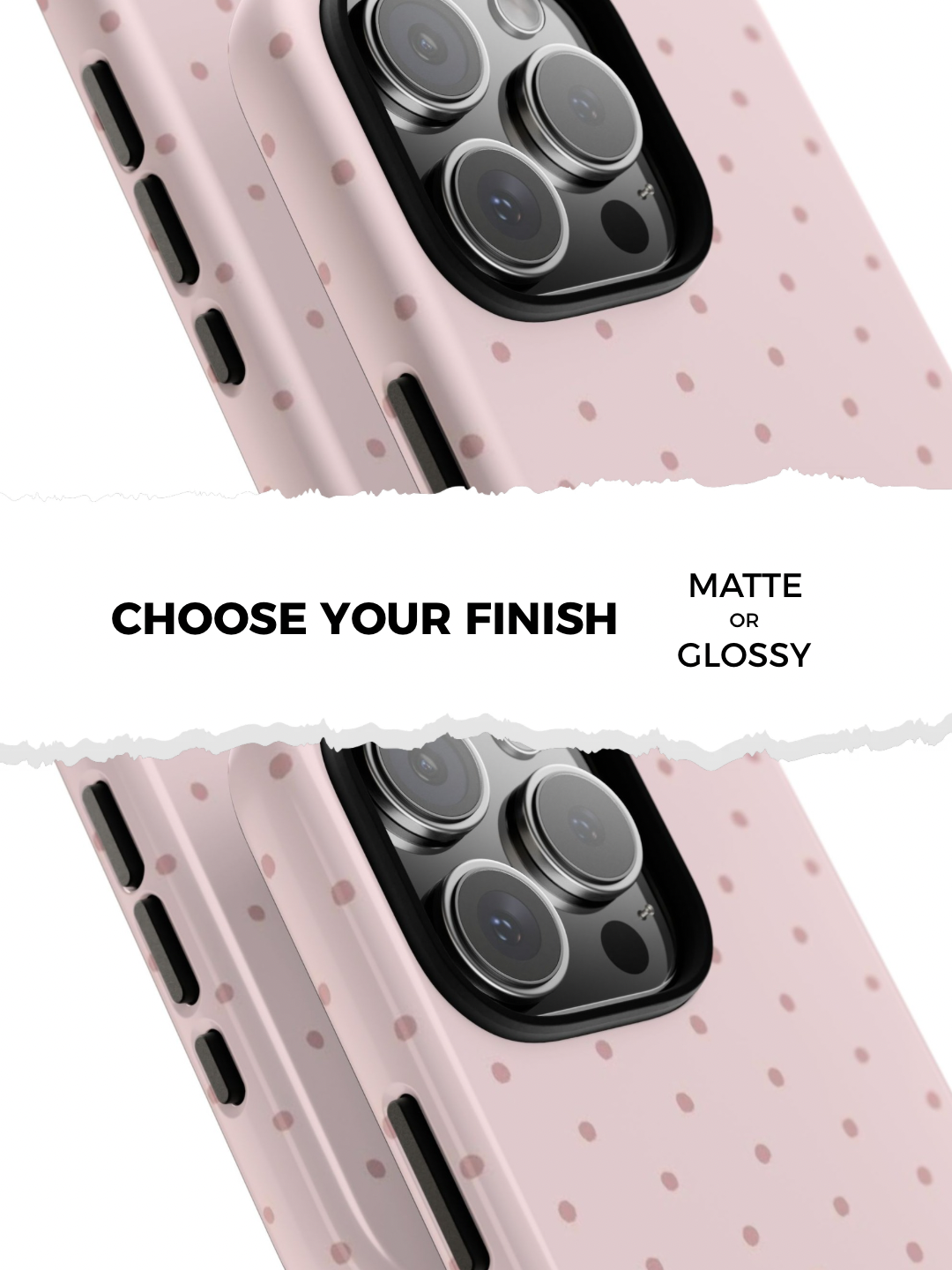 Blush Pink Polka Dot Phone Case
