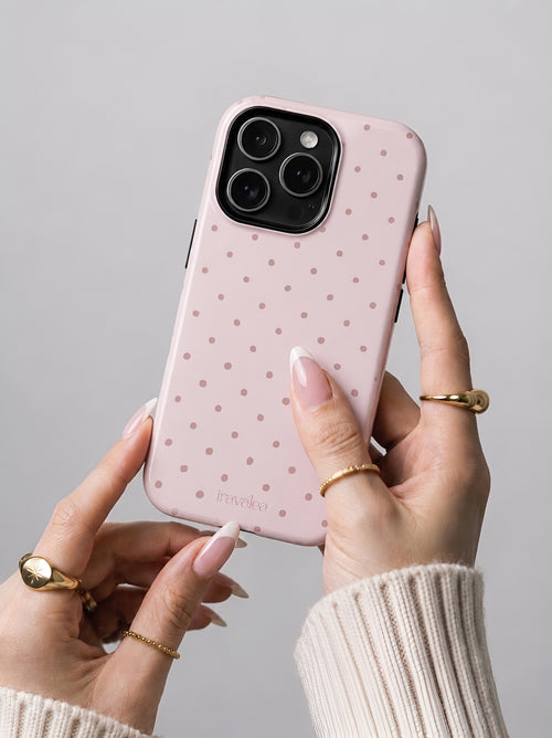 Blush Pink Polka Dot Phone Case