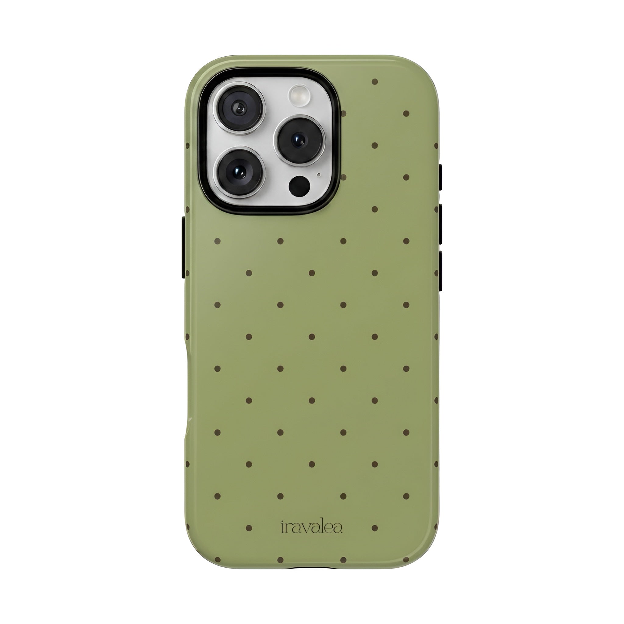 Matcha Green Polka Dot Phone Case
