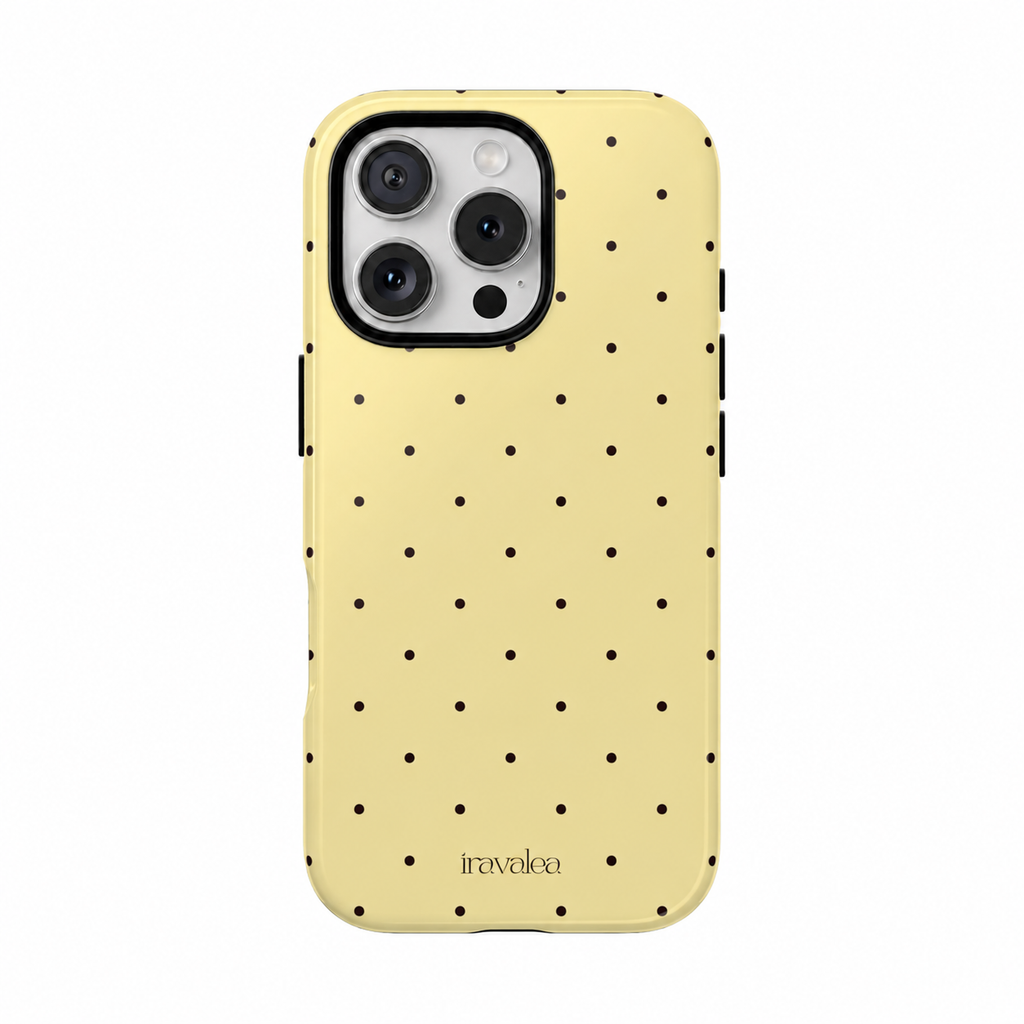 Butter Yellow Polka Dot Phone Case