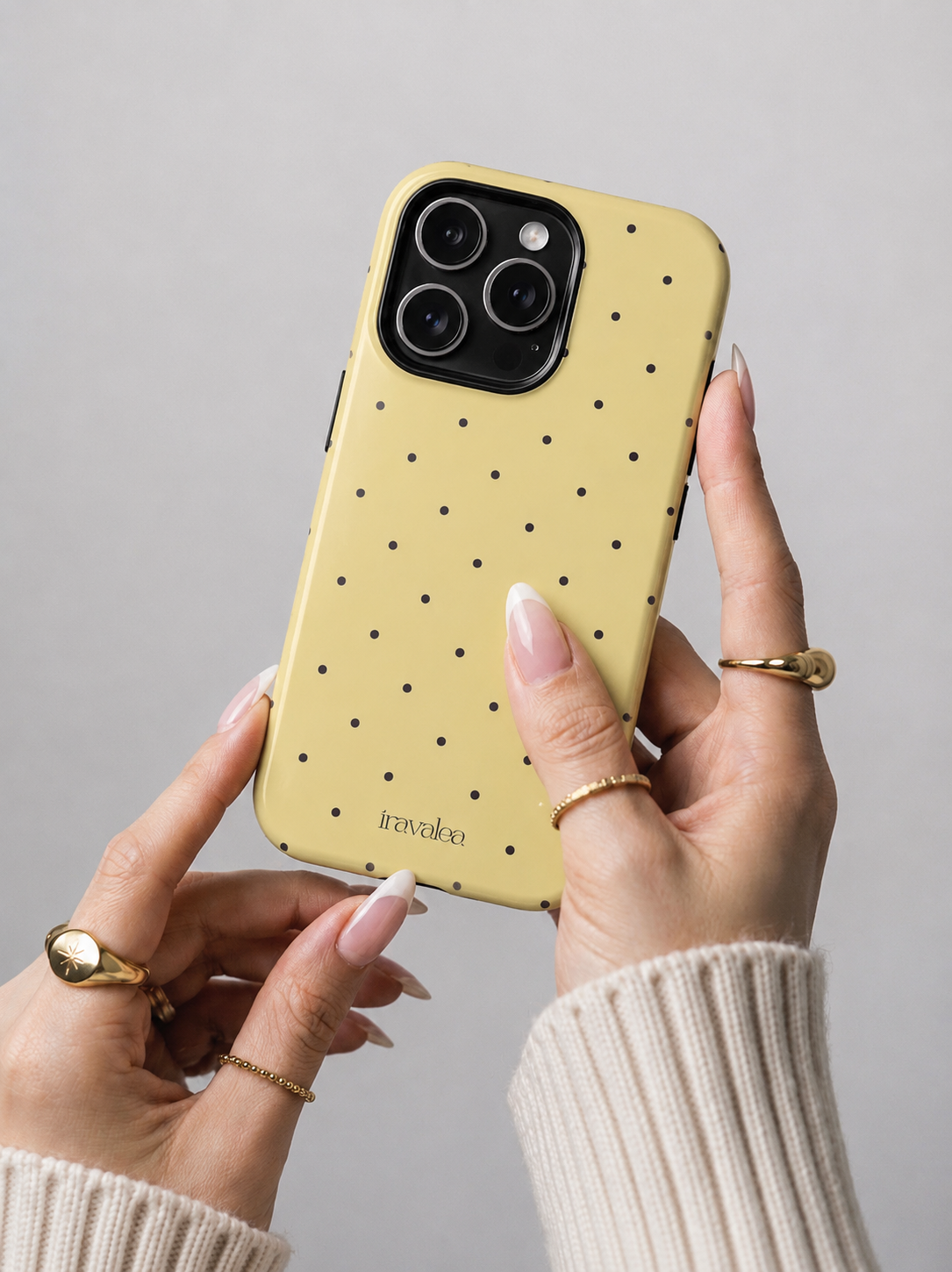 Butter Yellow Polka Dot Phone Case