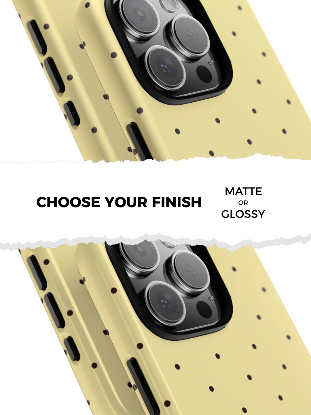 Butter Yellow Polka Dot Phone Case