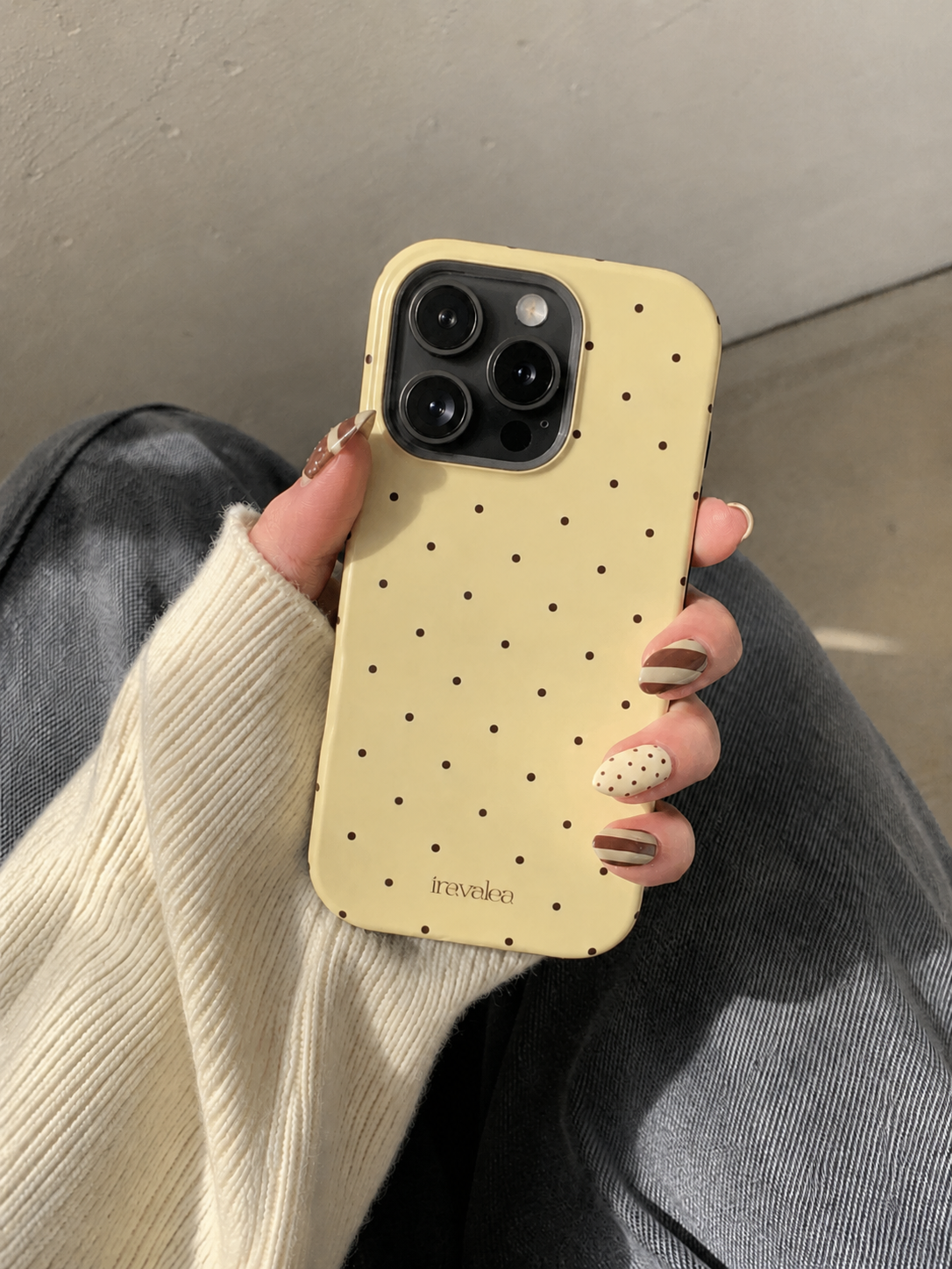 Butter Yellow Polka Dot Phone Case
