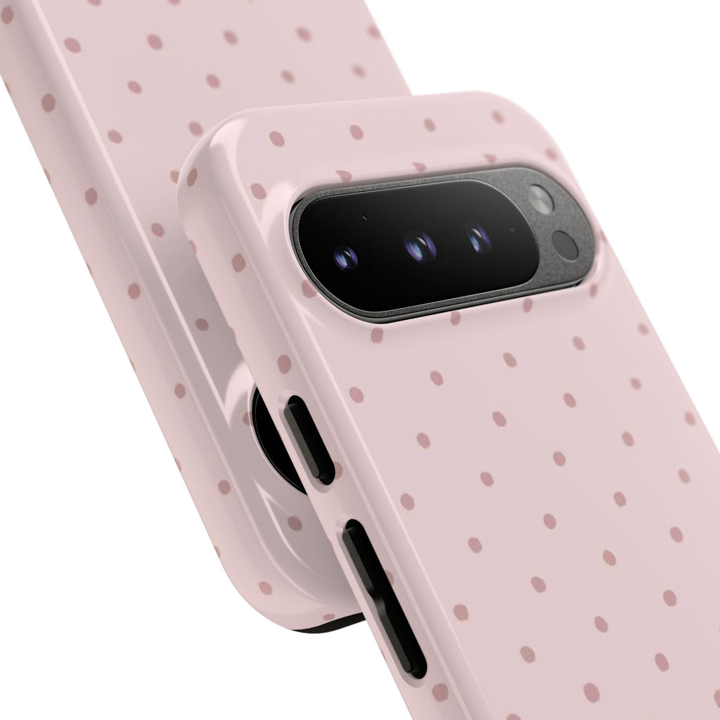Blush Pink Polka Dot Phone Case