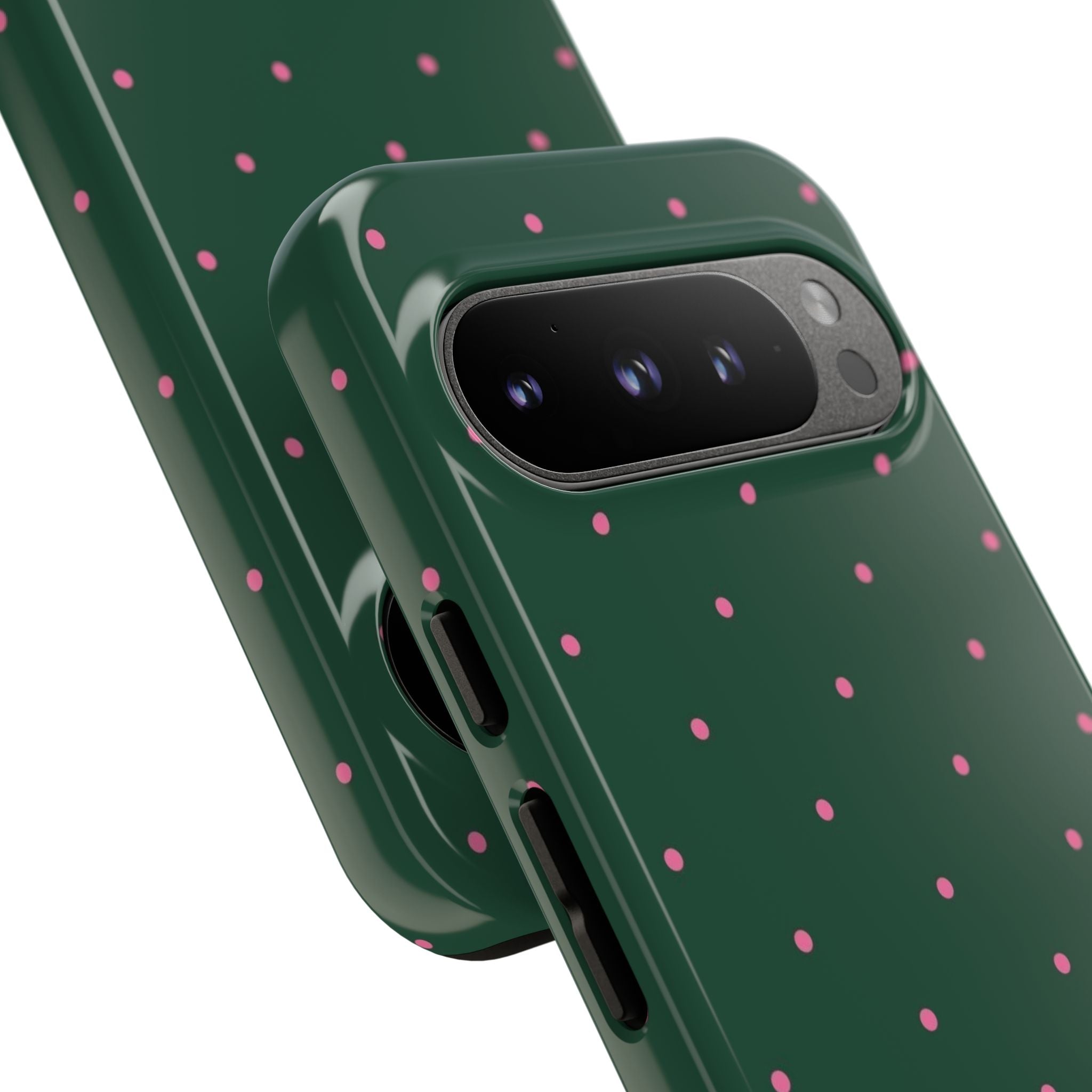 Dark Green Polka Dot Phone Case