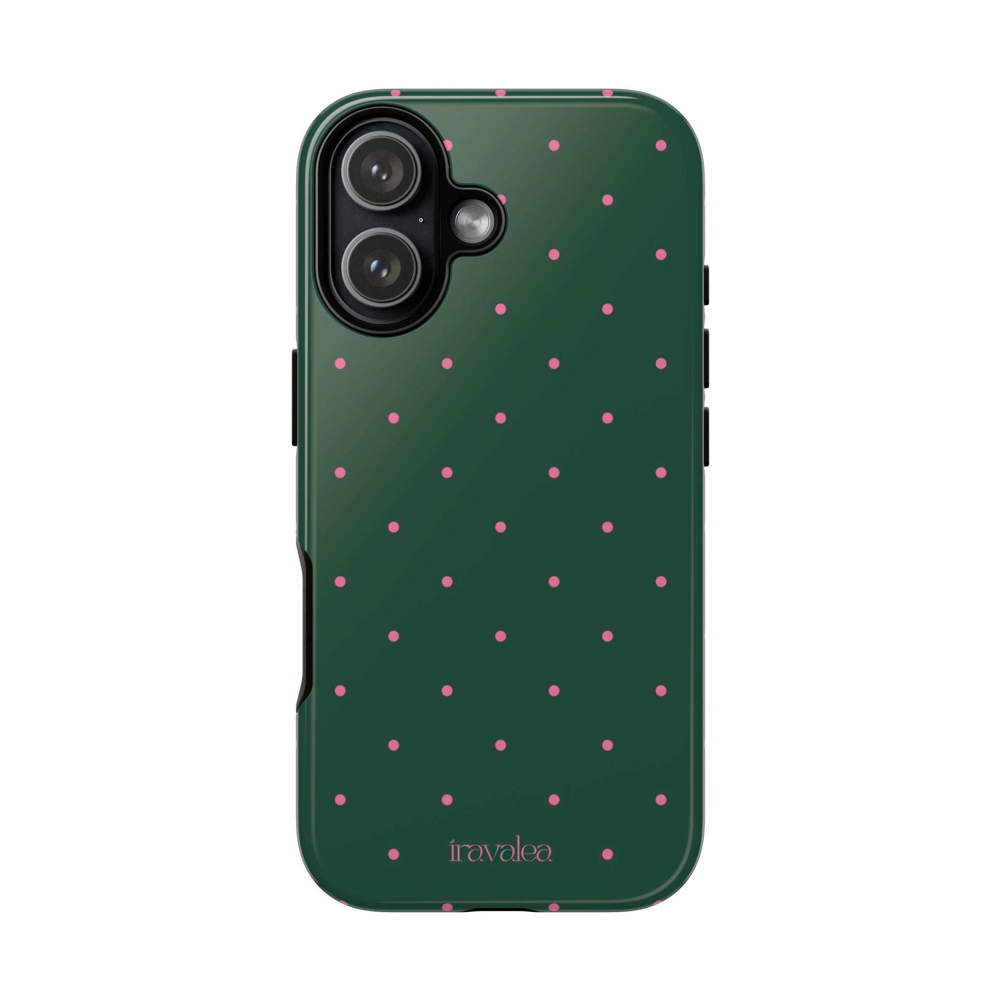 Dark Green Polka Dot Phone Case