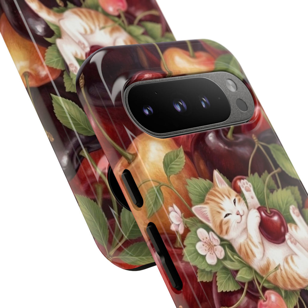 Cute Cat Cherry Phone Case