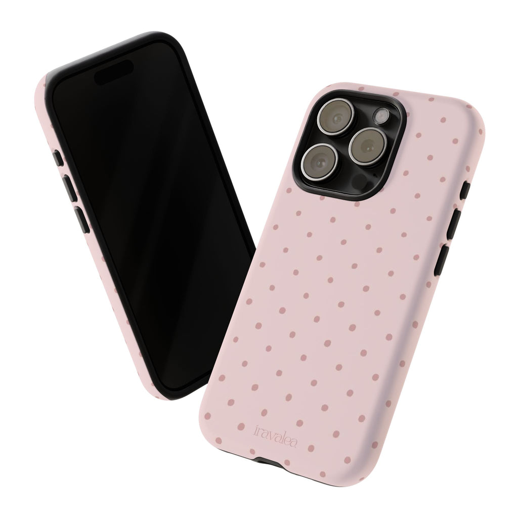Blush Pink Polka Dot Phone Case
