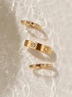 Golden Clover Ring Set