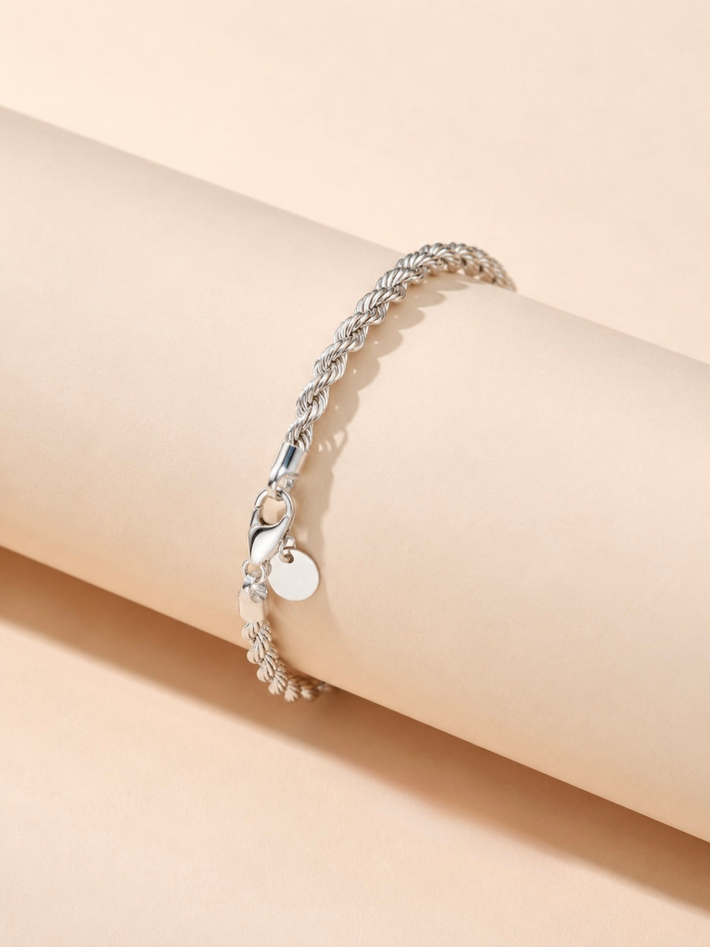 Silver Mist Twisted Bracelet