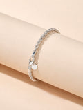 Silver Mist Twisted Bracelet