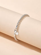 Silver Mist Twisted Bracelet