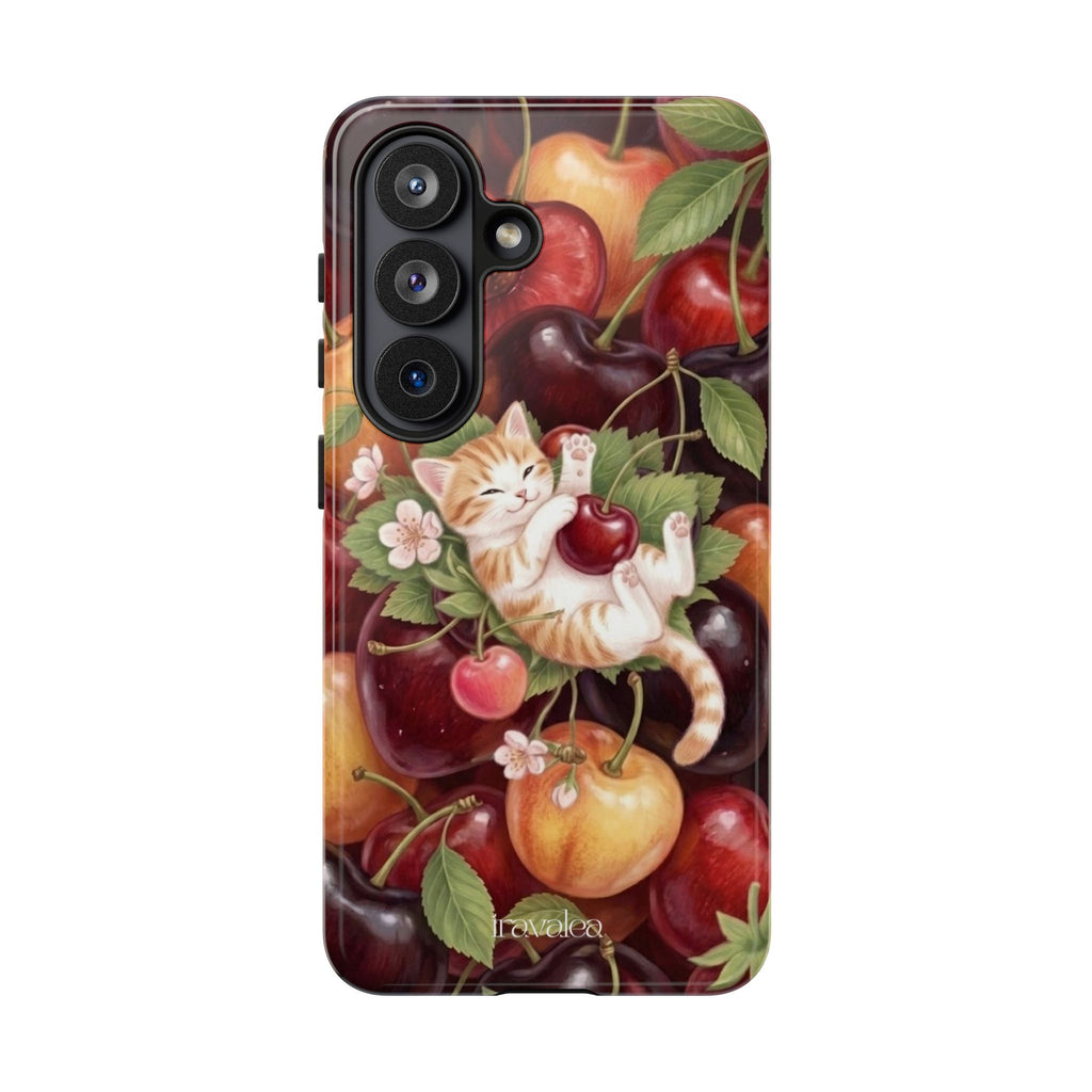 Cute Cat Cherry Phone Case